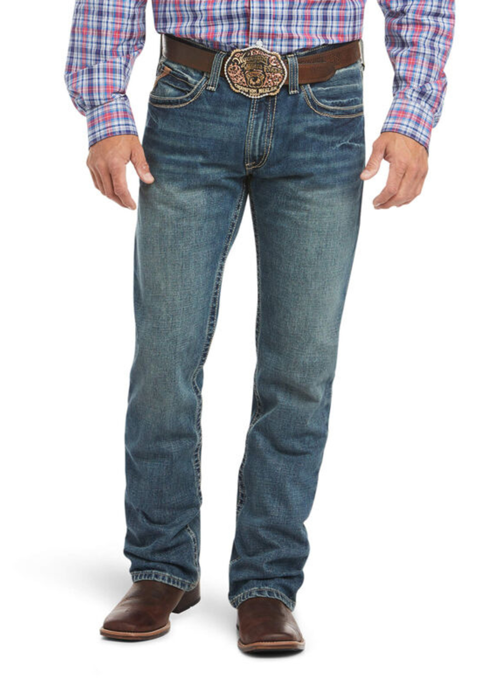 Jeans-Men ARIAT 10012136 M4 MENS Low Rise Boundary Boot Cut Jean