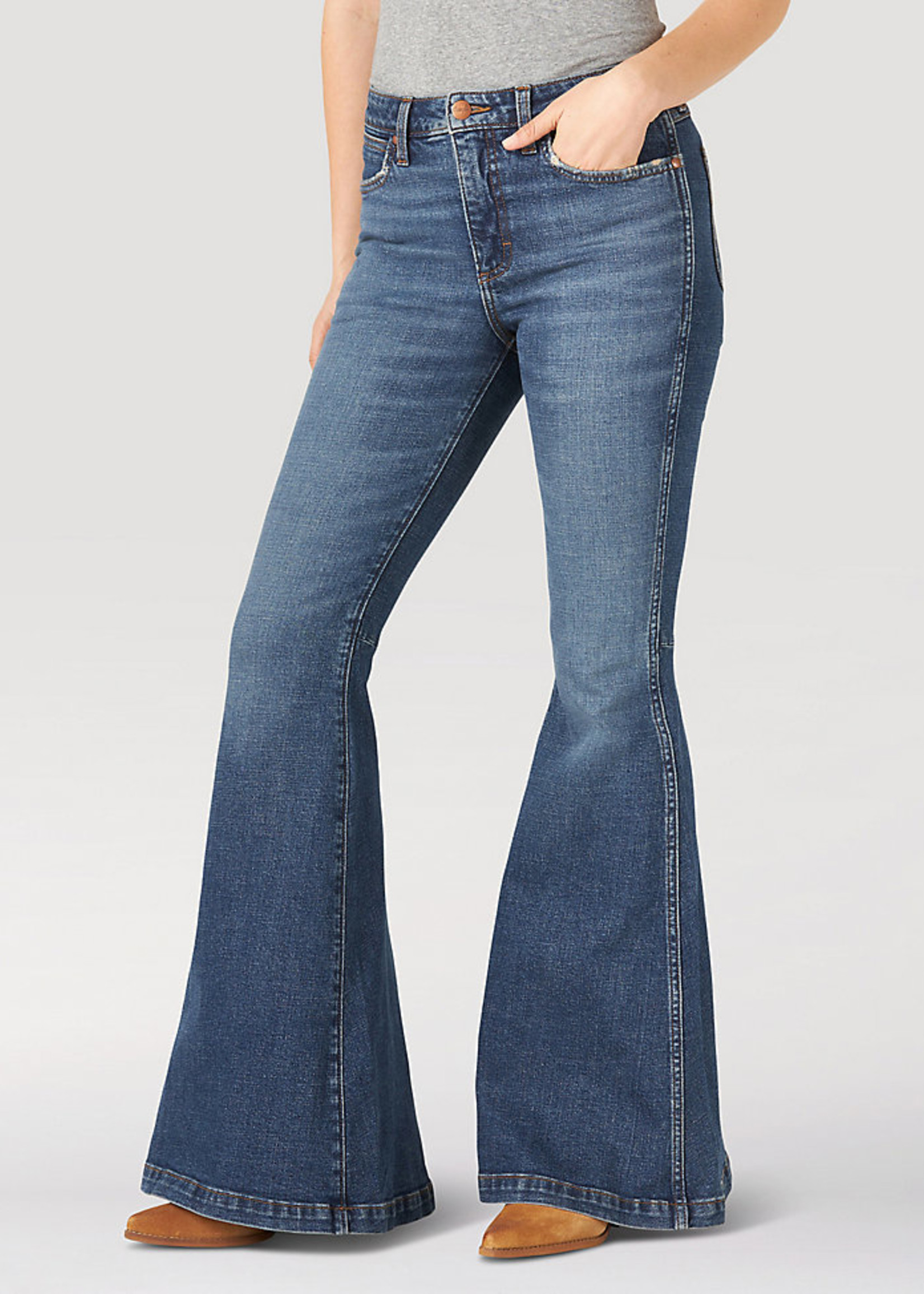 Jeans-Womens WRANGLER High Rise Flare