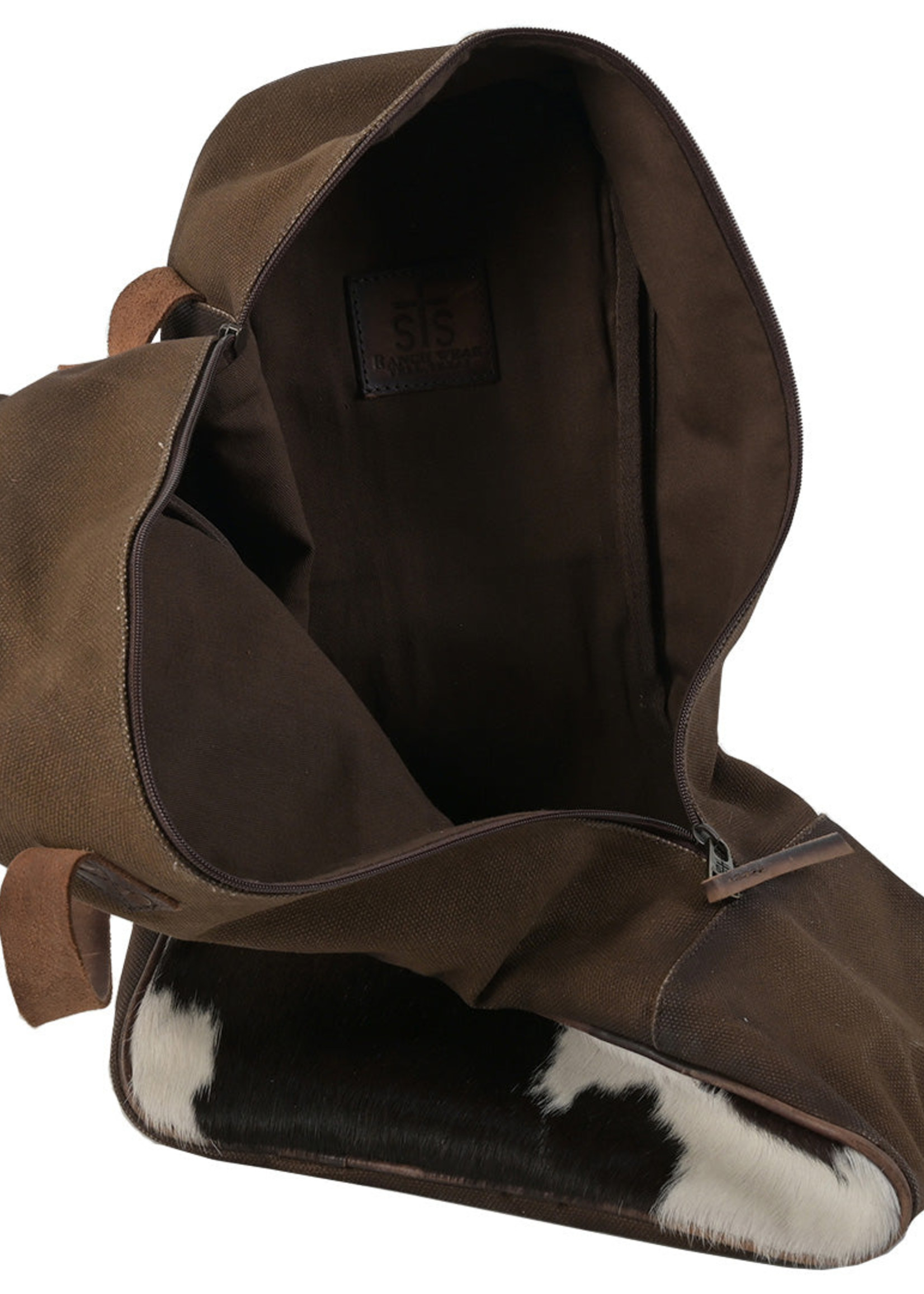 Bags STS STS39960 Hair-on Cowhide Boot Bag