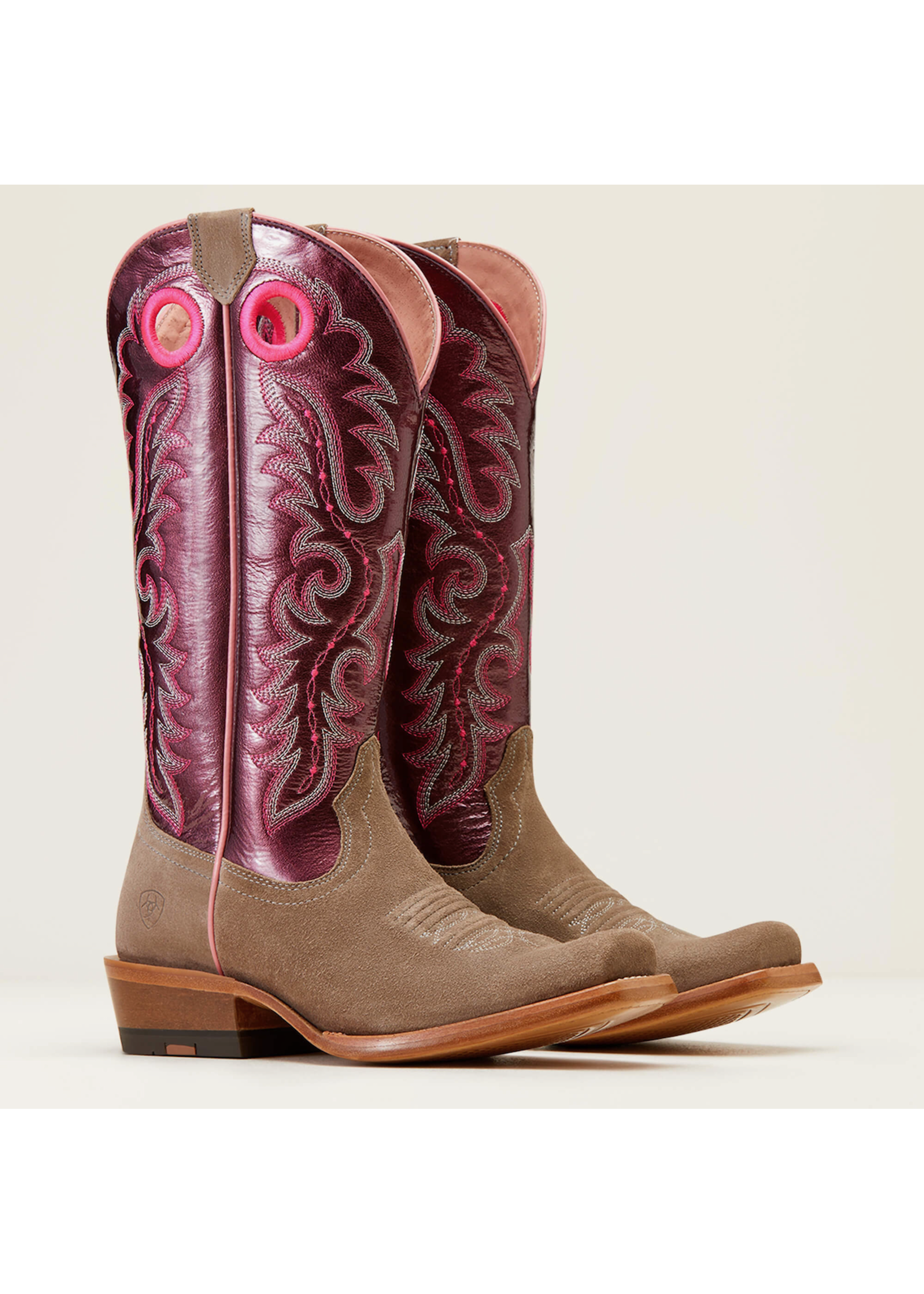 Ariat Womens Futurity Boon Western Boots Smokey Roughout Ariat Womens Futurity Boon Western Boots Smokey Roughout