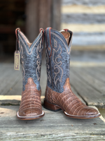 Stetson John B Stetson No. 12-020-1852-0203 Bozeman Caiman Belly Western Boot