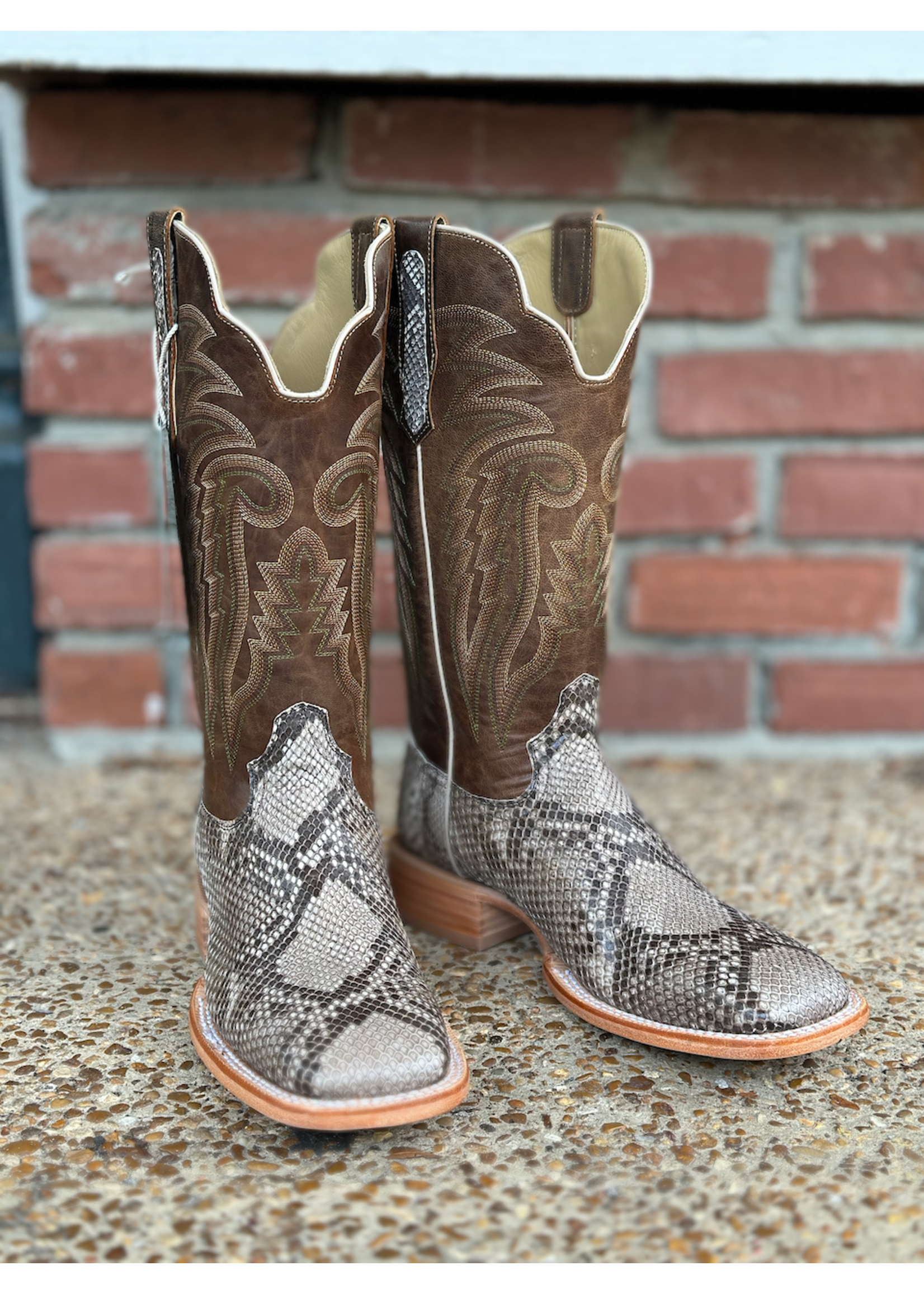 R Watson R Watson RW7913-2 Python Belly/ Goat Boot