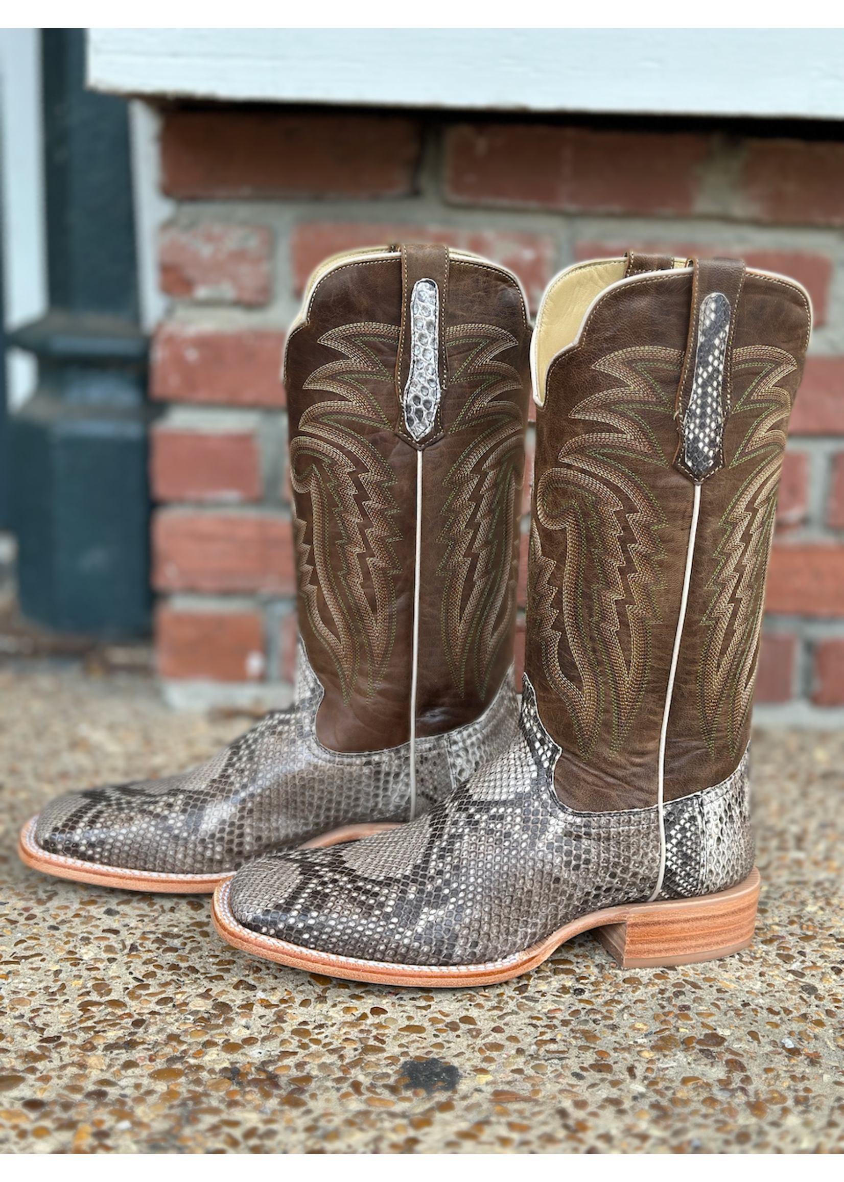 R Watson R Watson RW7913-2 Python Belly/ Goat Boot