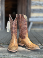 Anderson Bean Anderson Bean No. 337304 Terra Vintage Full Quill Ostrich Western Boot