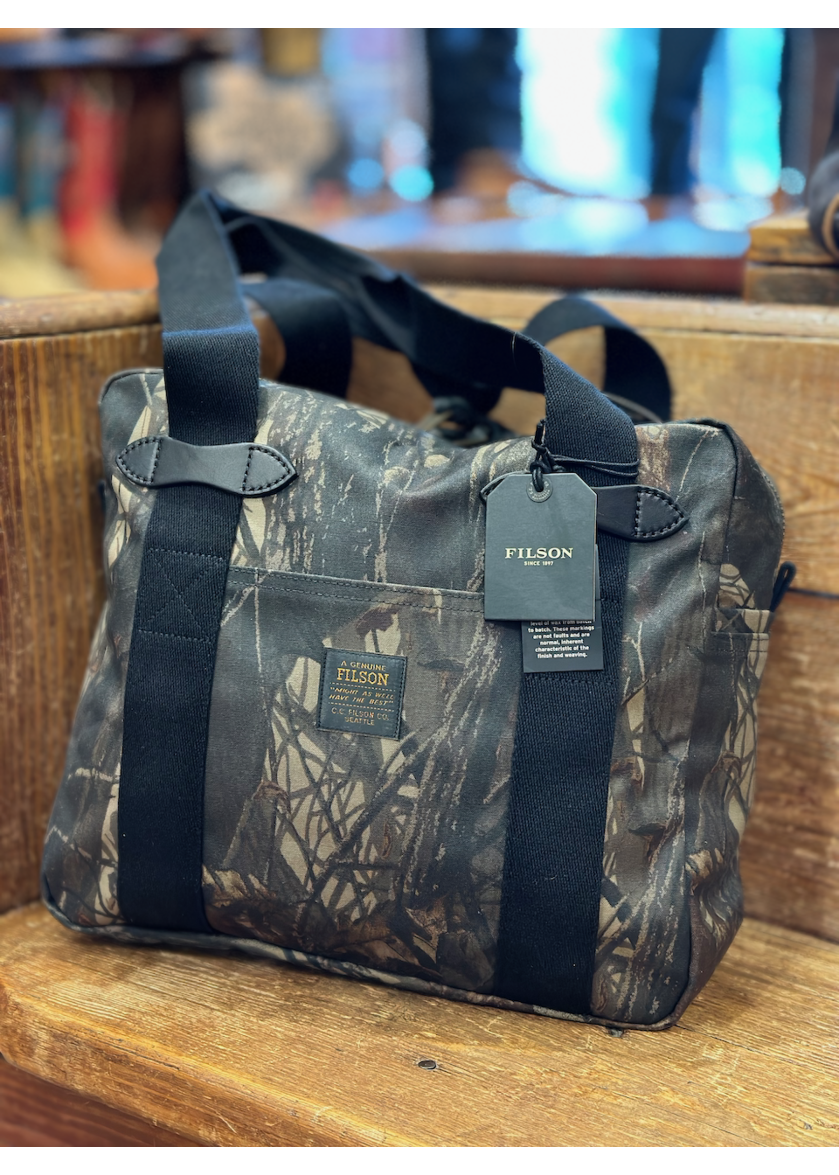 Filson Filson Tin Cloth Tote Bag With Zipper 20263731