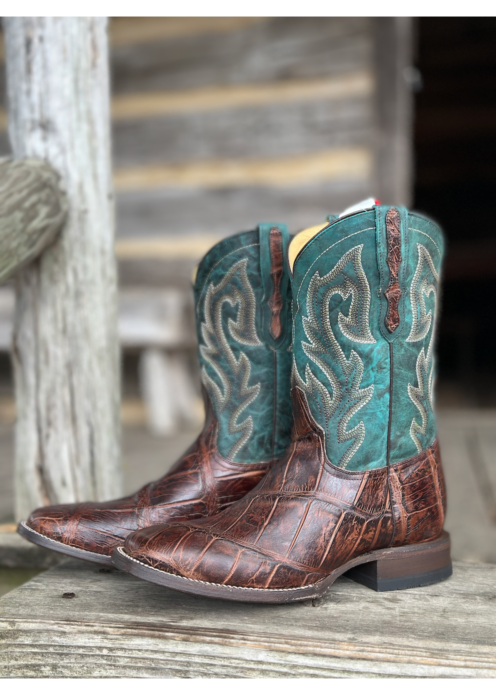 Stetson Stetson Square Toe Alligator Boot