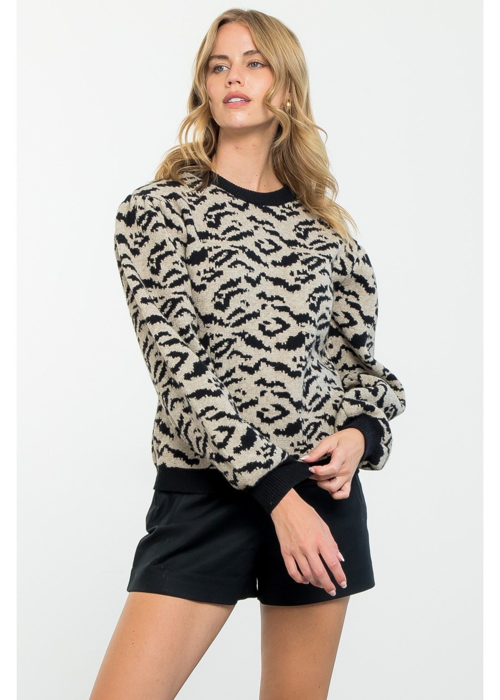 Thml Thml Long Sleeve Print Sweater