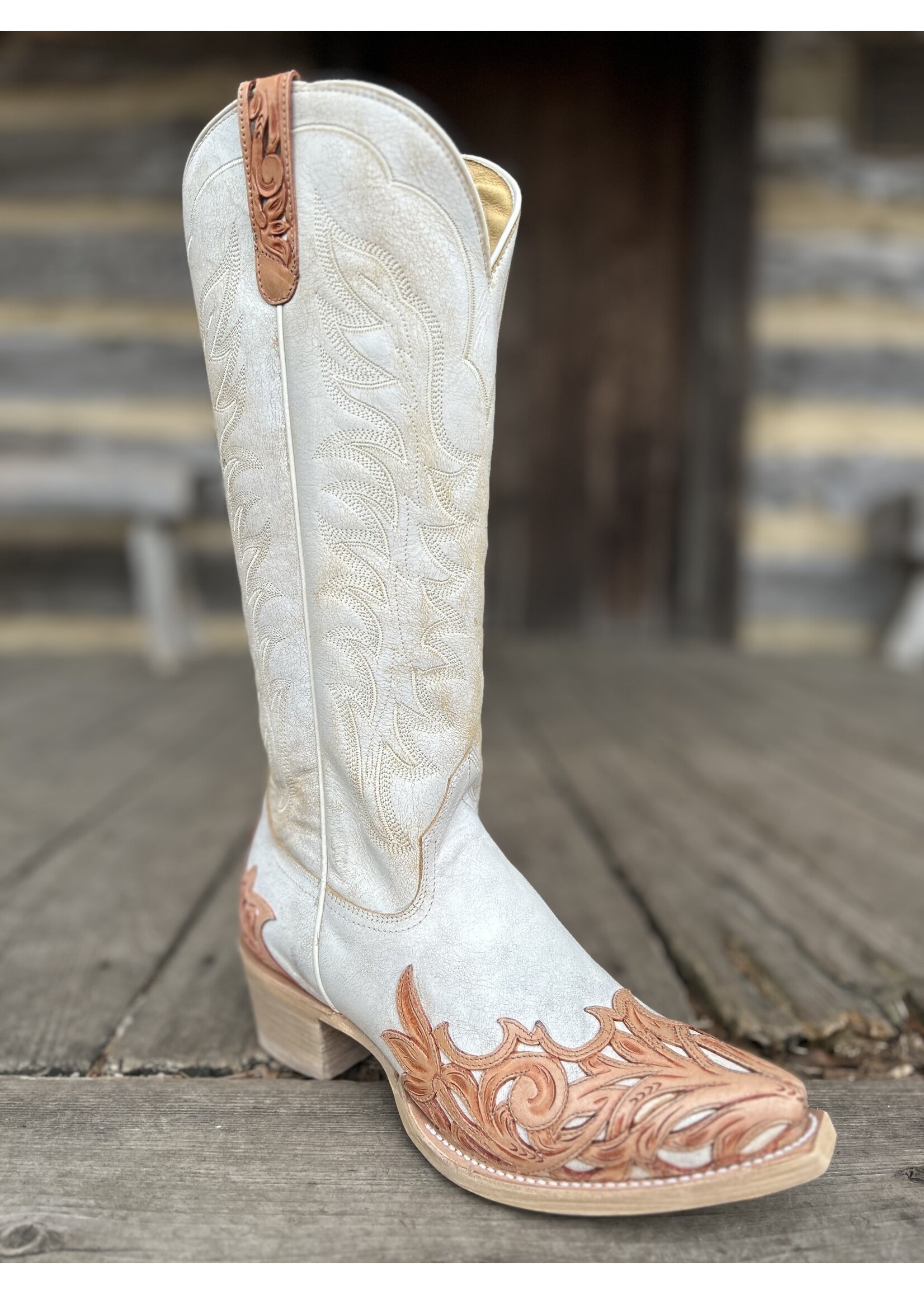Roper Roper 09-021-7635-8639 Tooled Wing Tip Boot