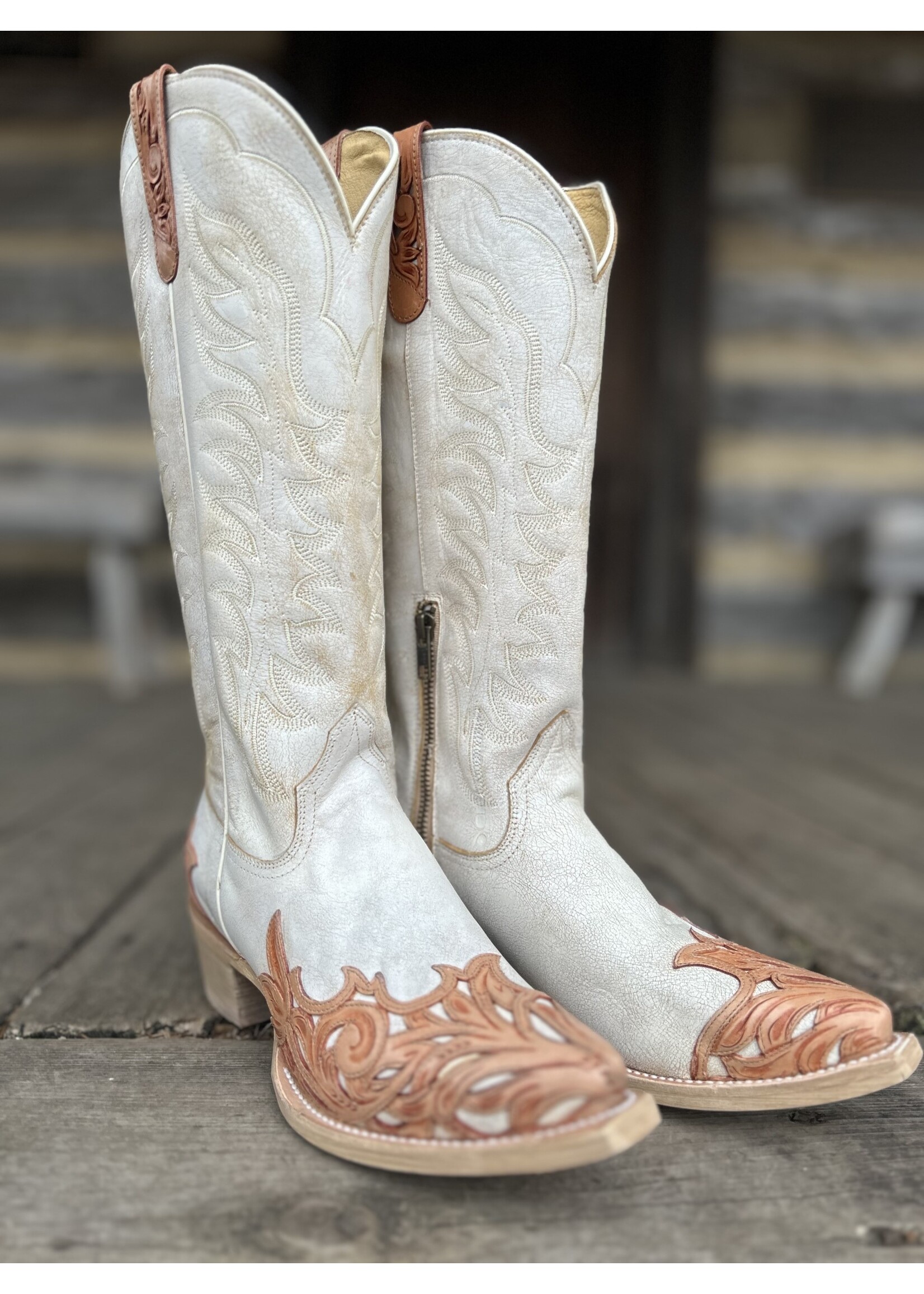 Roper Roper 09-021-7635-8639 Tooled Wing Tip Boot