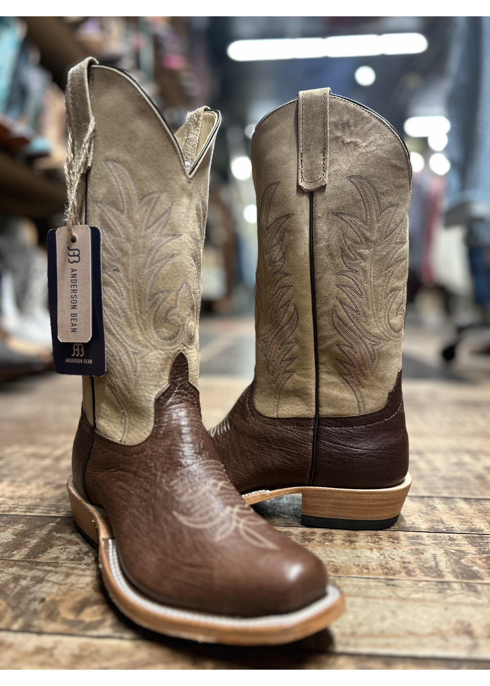 Anderson Bean Anderson Bean No. 337302 Smooth Ostrich Western Boot