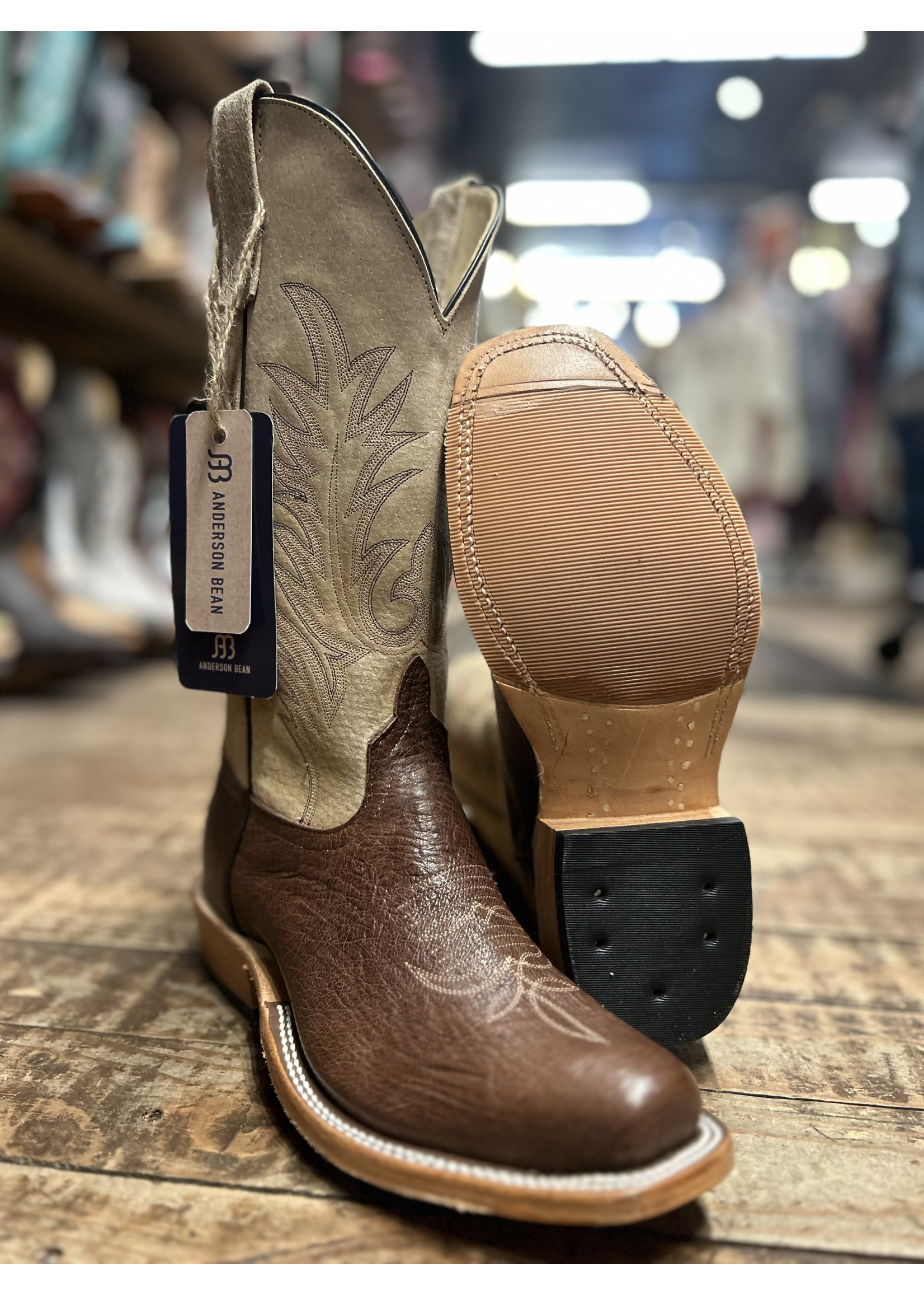 Anderson Bean Anderson Bean No. 337302 Smooth Ostrich Western Boot