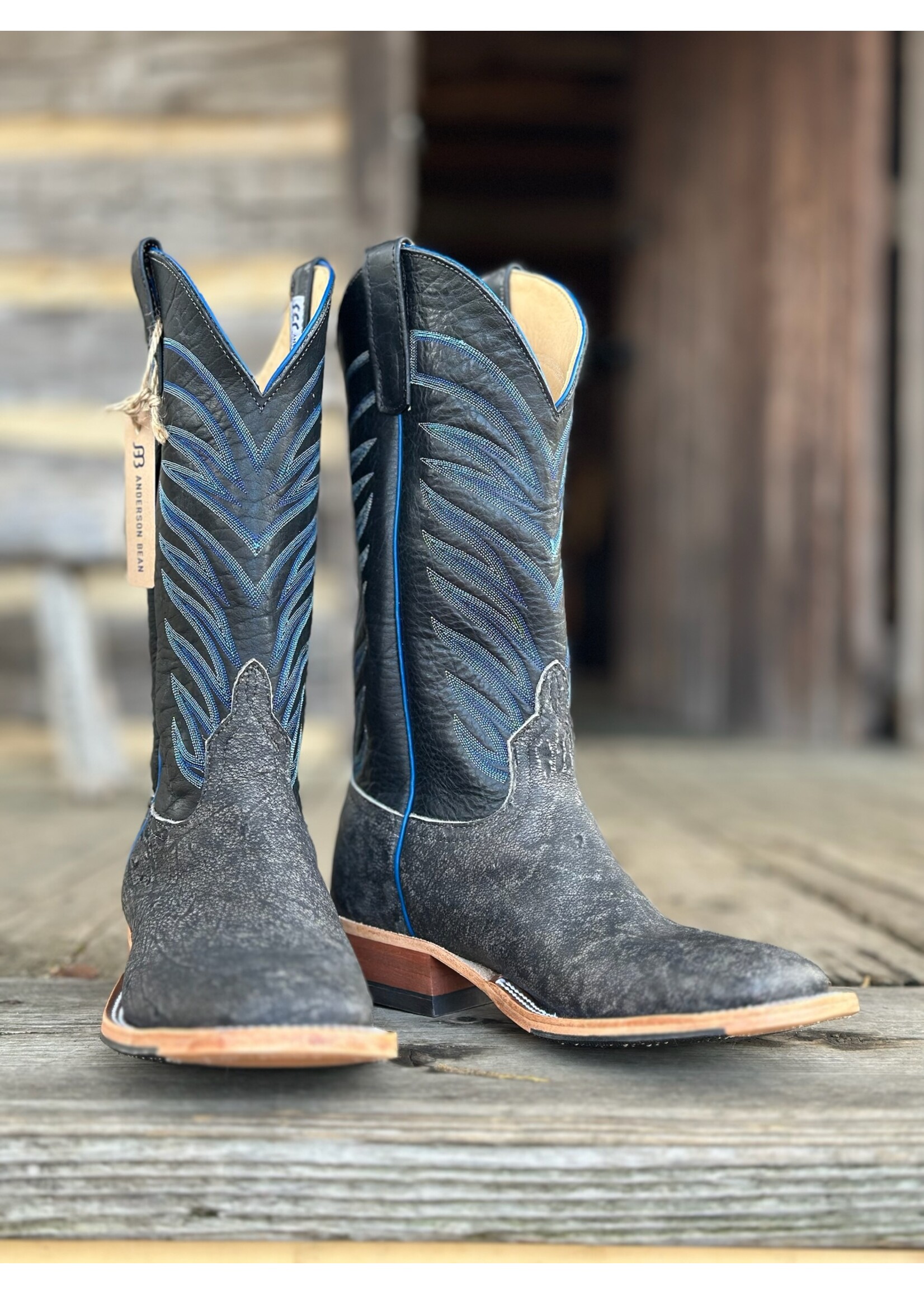 Anderson Bean Anderson Bean No. 338791 Cape Buffalo/Bison Western Boot