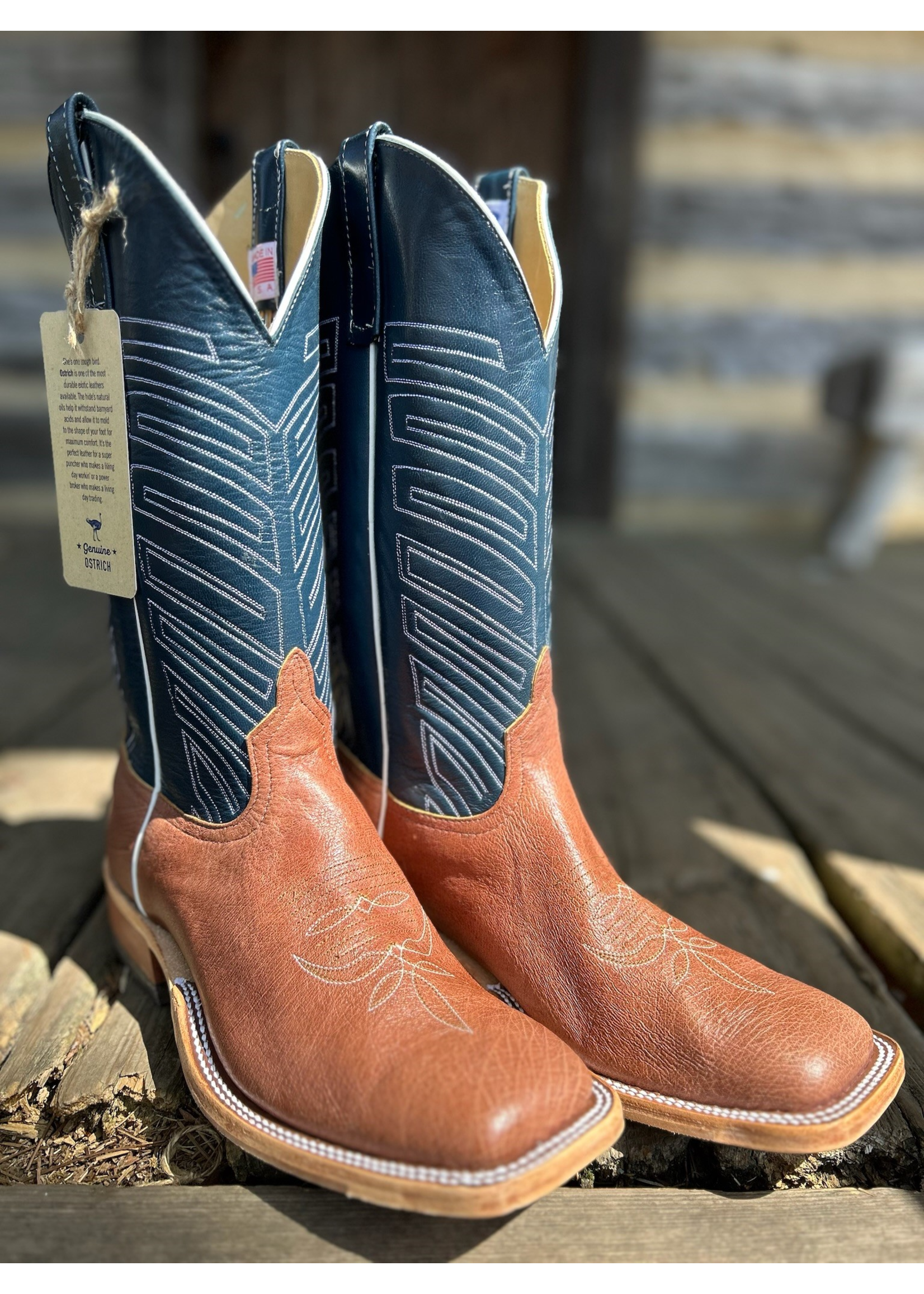 Anderson Bean Anderson Bean No. 333251 Smooth Quill Ostrich/ Kidskin Western Boot