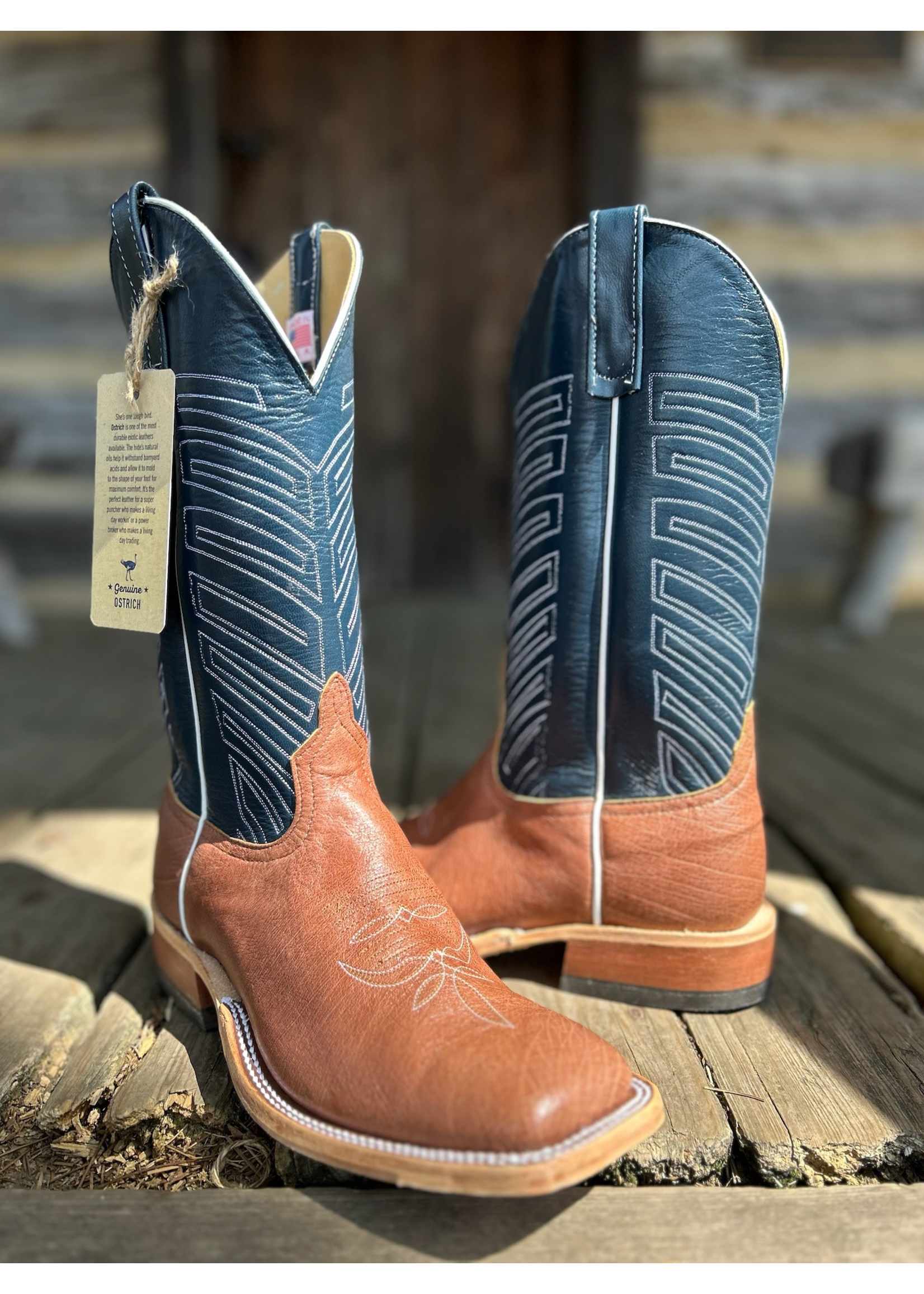 Anderson Bean Anderson Bean No. 333251 Smooth Quill Ostrich/ Kidskin Western Boot