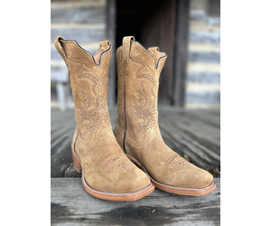 Rios Of Mercedes Tan Indian Rough Out Boots for Men - Hewlett & Dunn