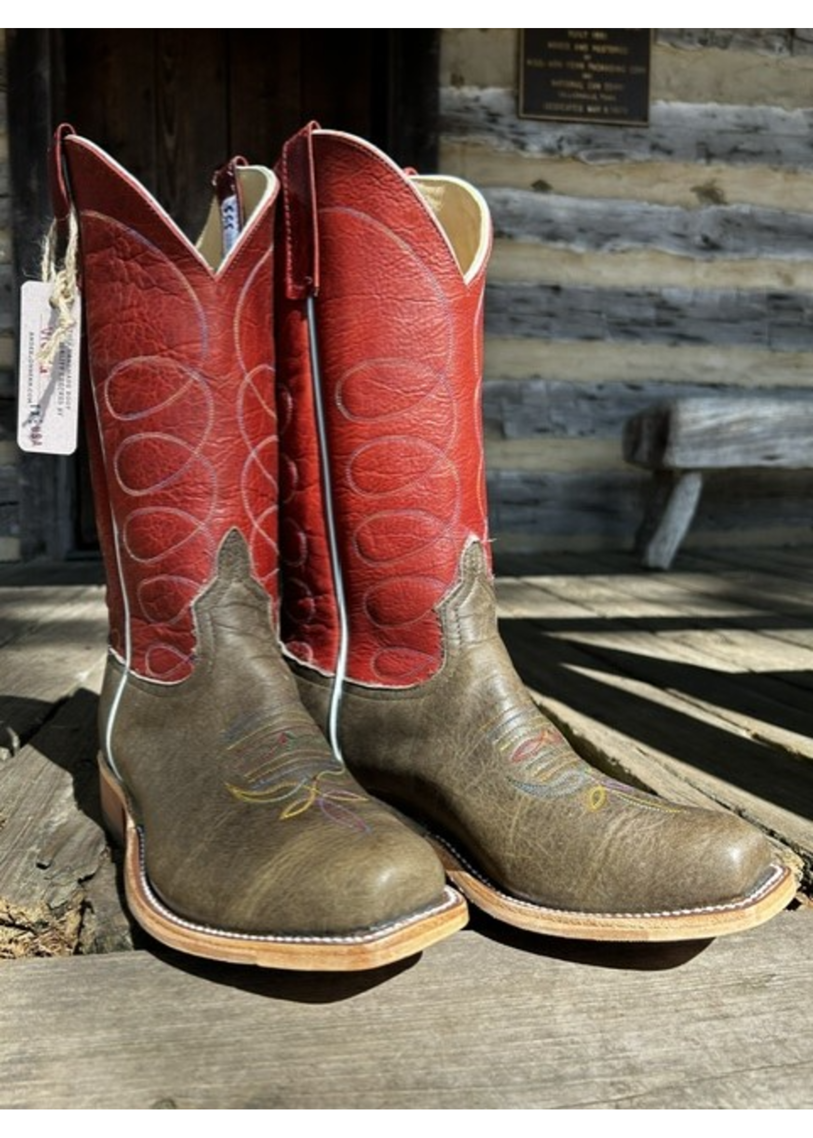 Anderson Bean Anderson Bean No. 338794 Navajo Bison Western Boot