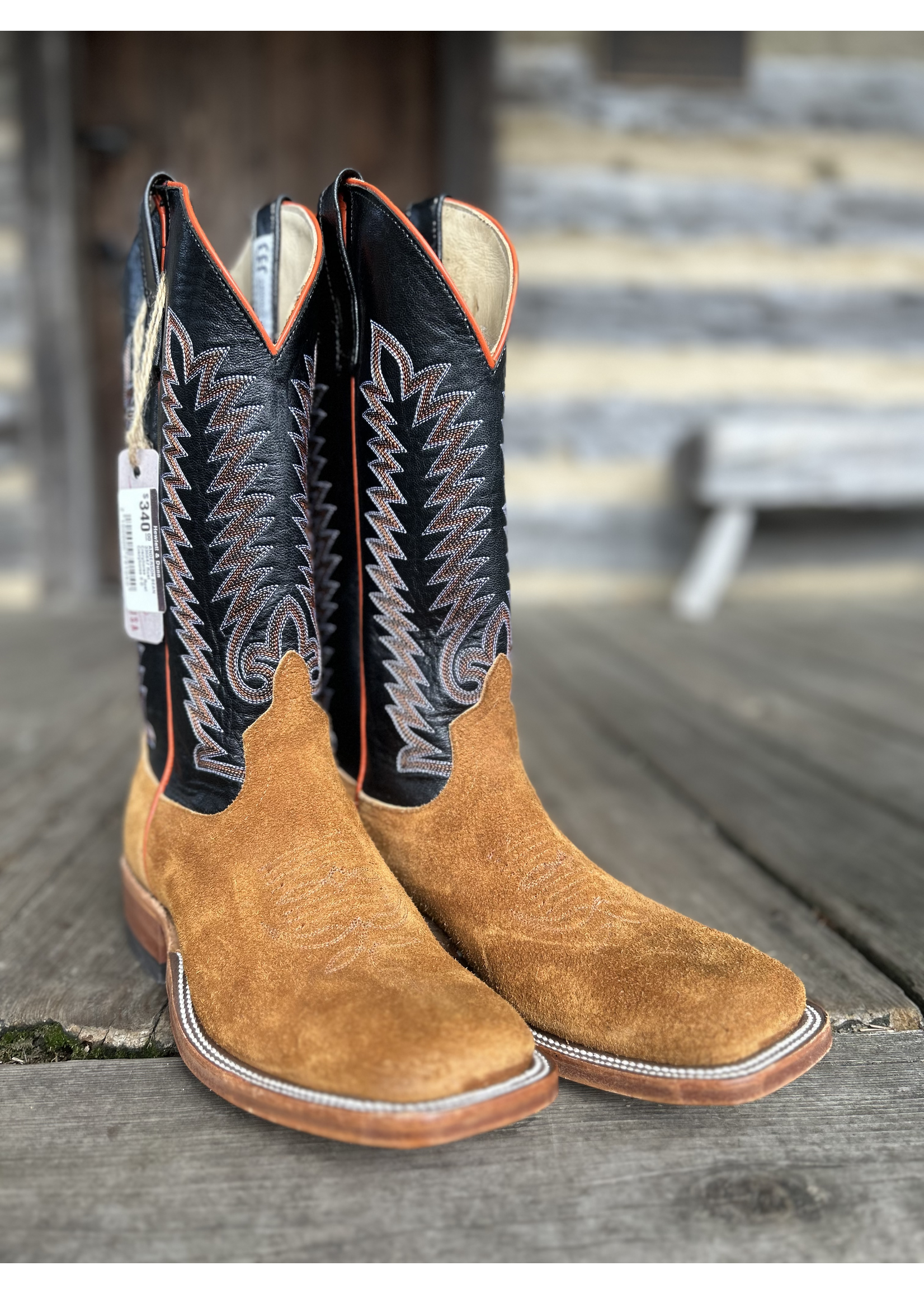 Anderson Bean Anderson Bean No. 336647 Rust Crazyhorse Roughout Western Boot
