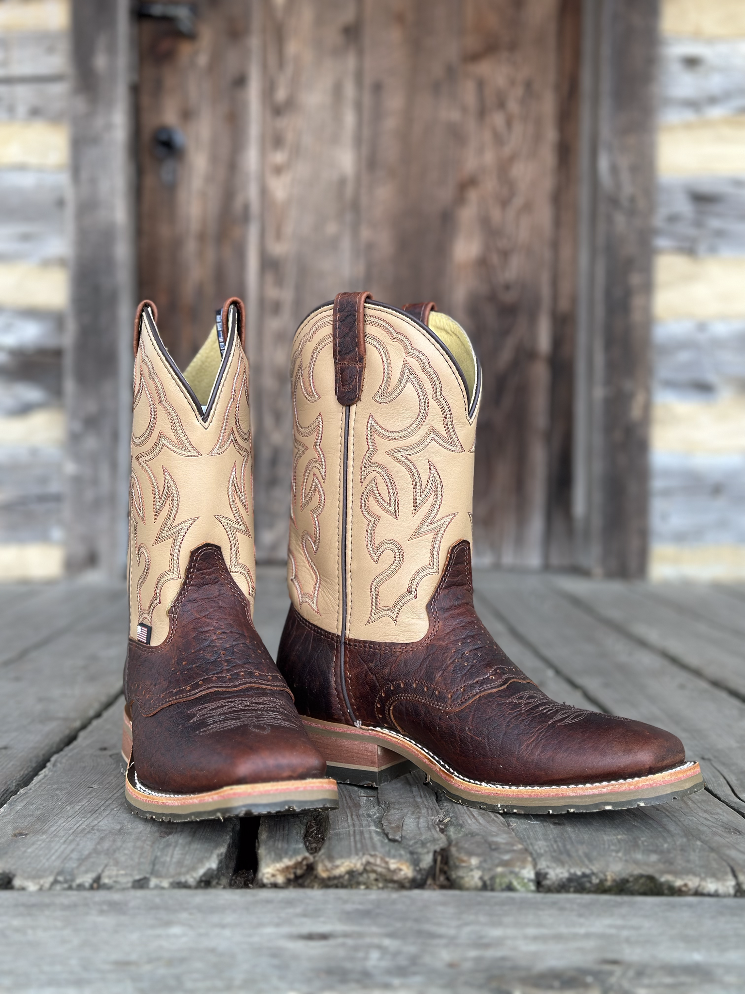 DOUBLE H DH4305 Graham Men's Boots - Briar Bison Leather - Hewlett