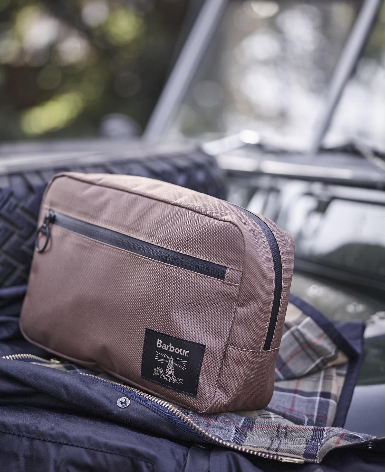 未使用級✨Barbour canvas leather fishing bag 未使用級✨Barbour canvas leather fishing bag