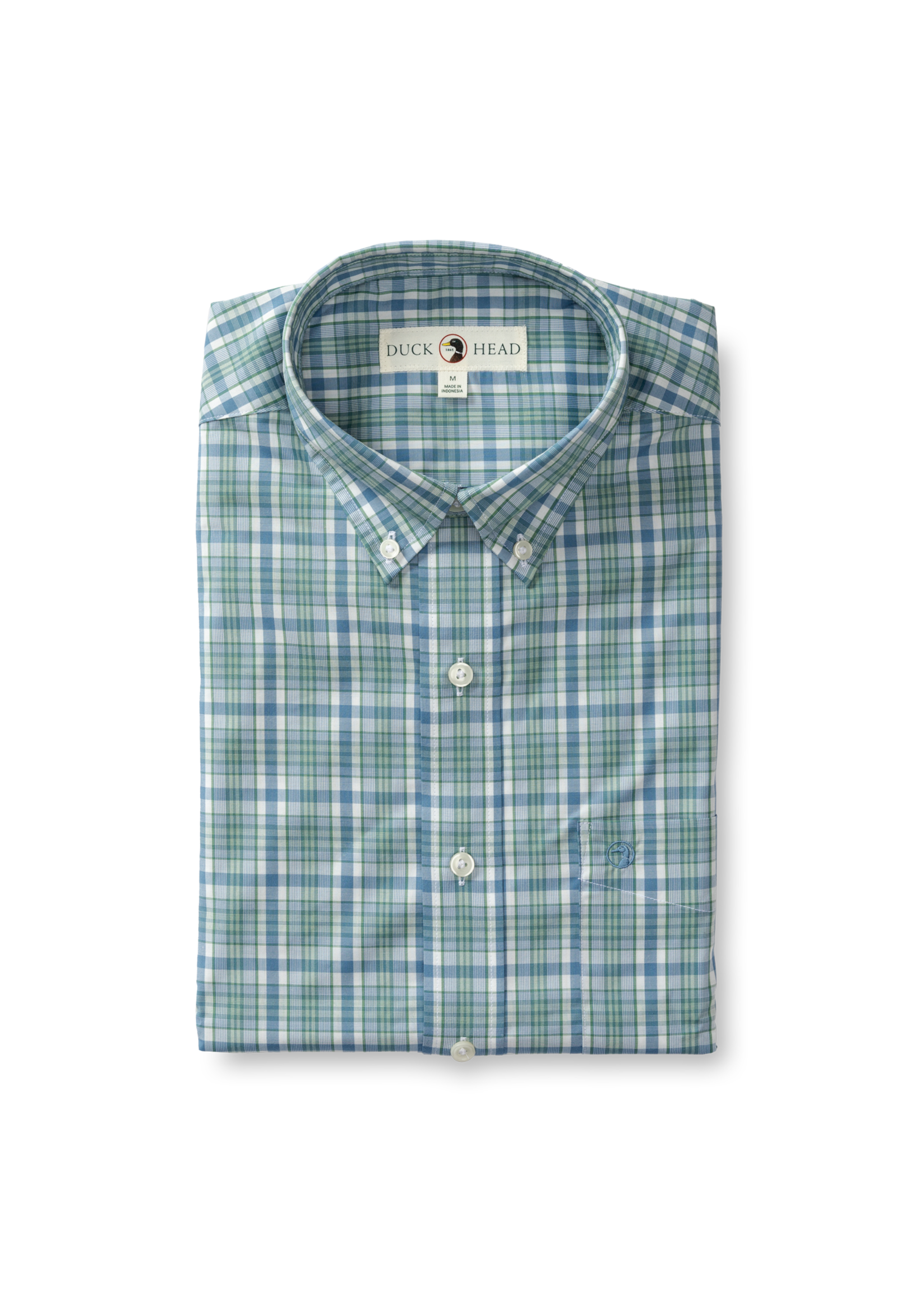 Duck Head Duck Head Performance Poplin Sport Shirt Wallace Plaid D11313
