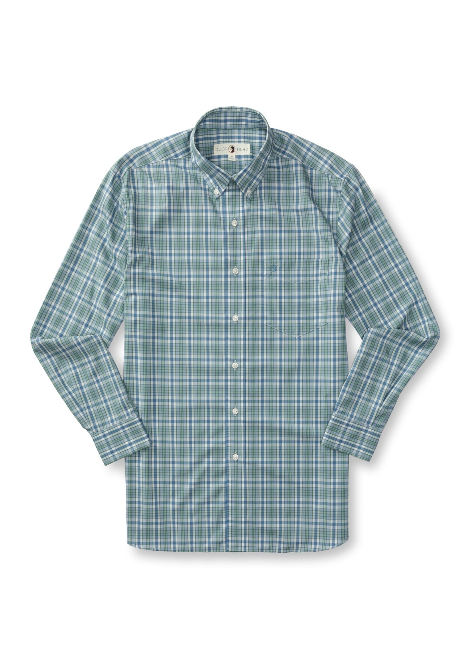 Duck Head Duck Head Performance Poplin Sport Shirt Wallace Plaid D11313