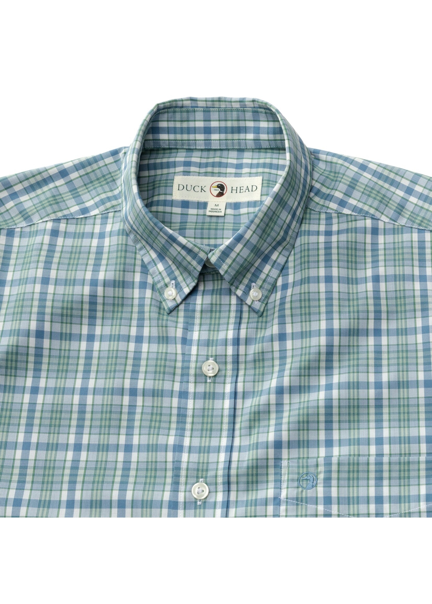 Duck Head Duck Head Performance Poplin Sport Shirt Wallace Plaid D11313