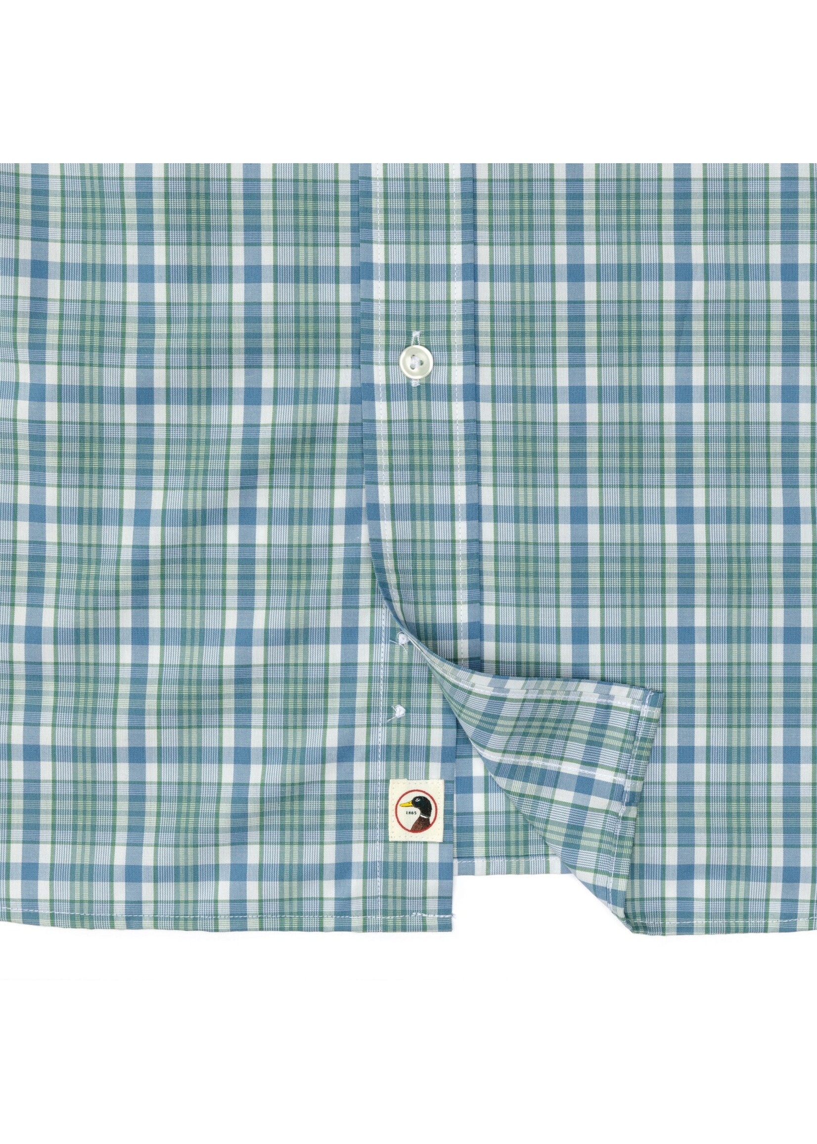Duck Head Duck Head Performance Poplin Sport Shirt Wallace Plaid D11313