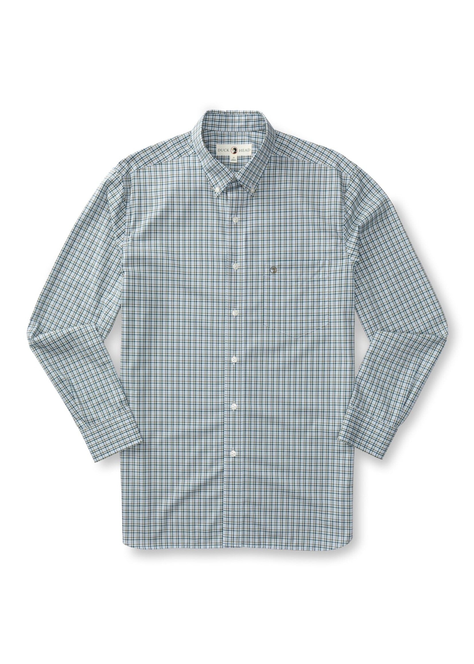 Duck Head Duck Head Performance Poplin Sport Shirt Benton Plaid D11311