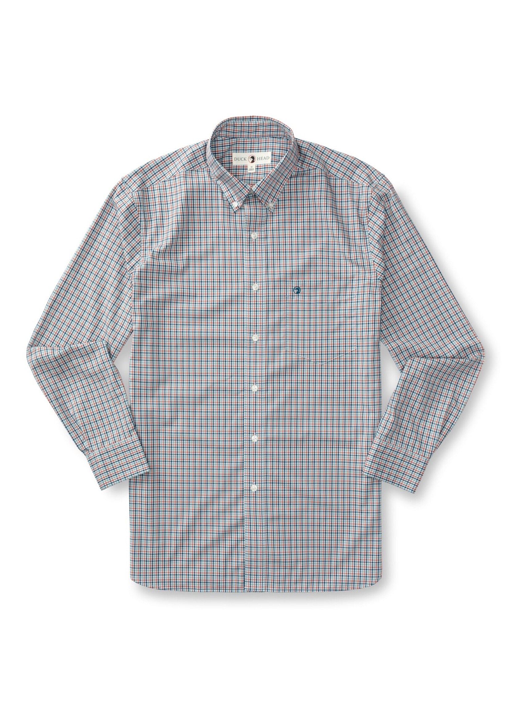 Duck Head Performance Poplin Sport Shirt Benton Plaid D11311