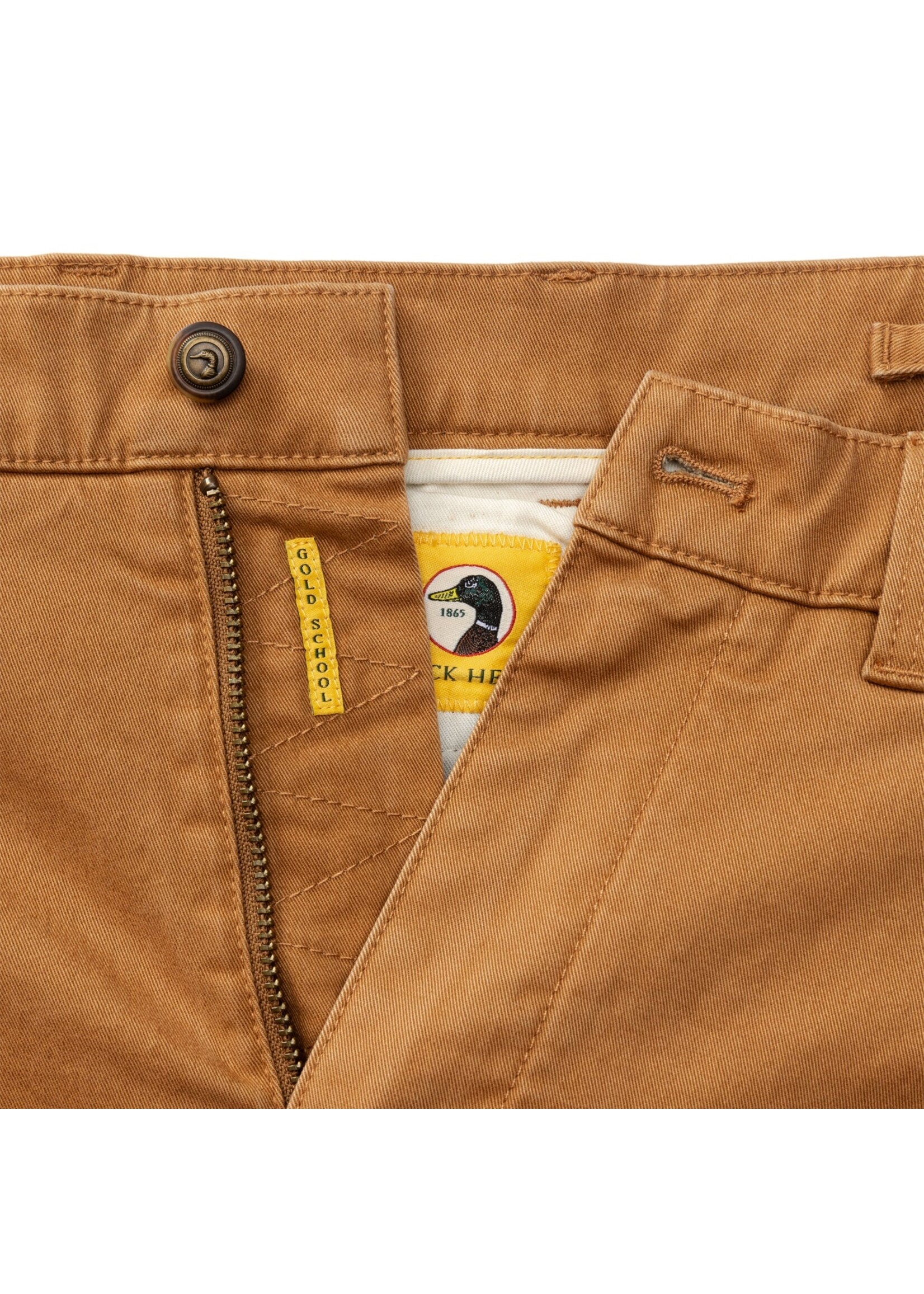 Duck Head Duck Head D91031 Classic Fit Brushed Back Gold School Chino