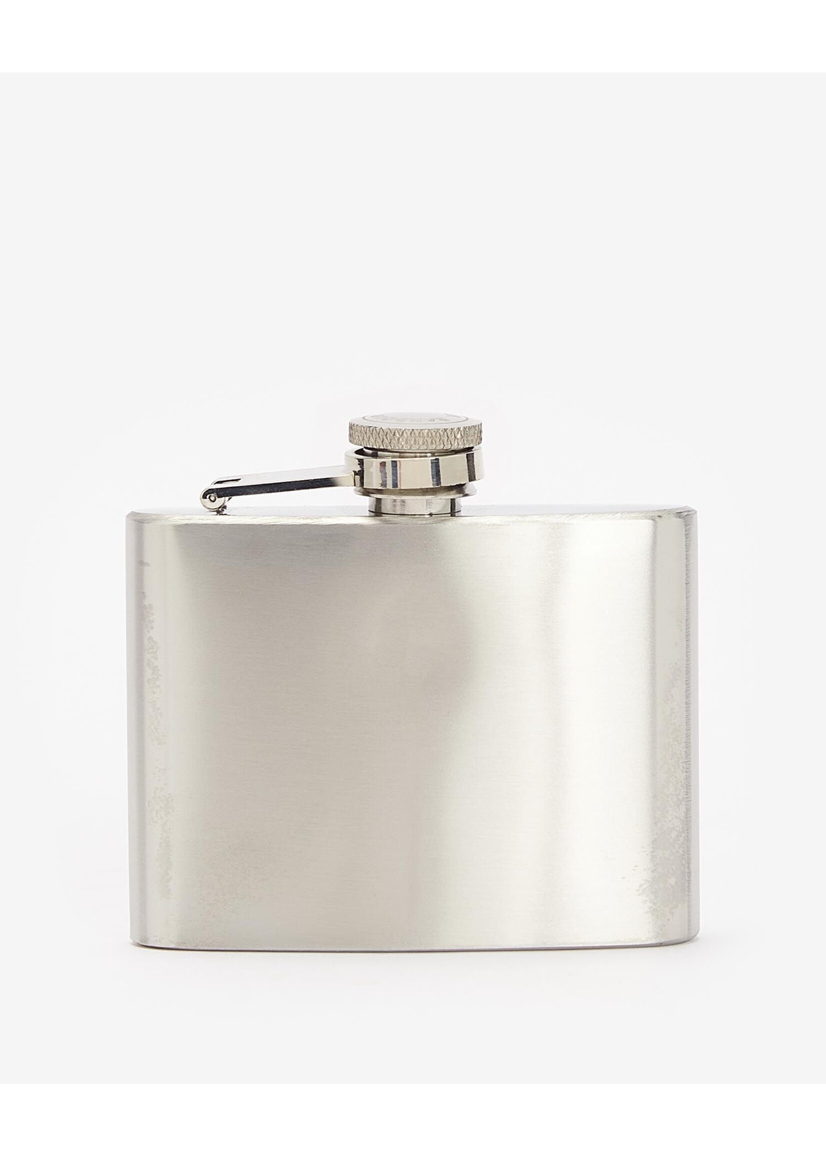 Barbour Barbour 4oz Brown Leather Hinged Hip Flask