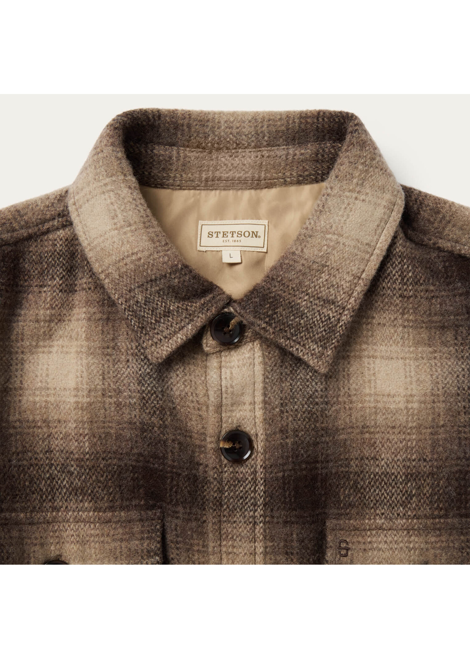 Stetson Stetson Lined Wool Plaid Shirt Jacket