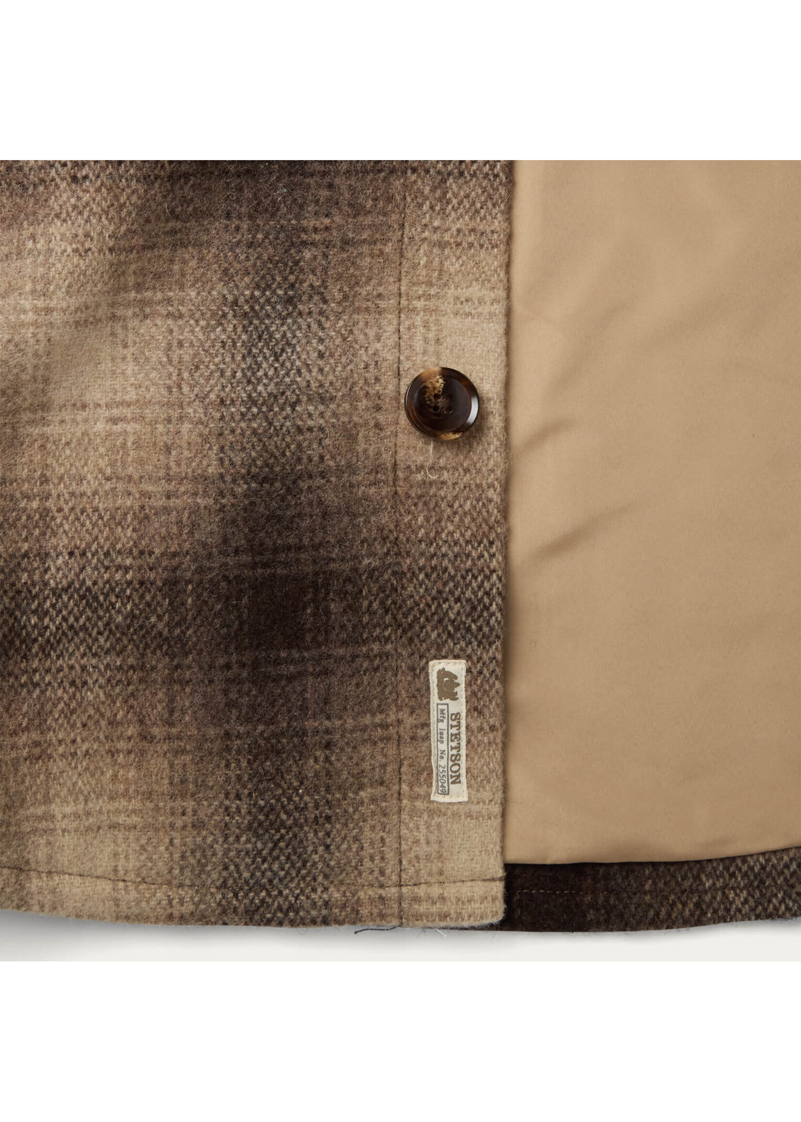 Stetson Stetson Lined Wool Plaid Shirt Jacket