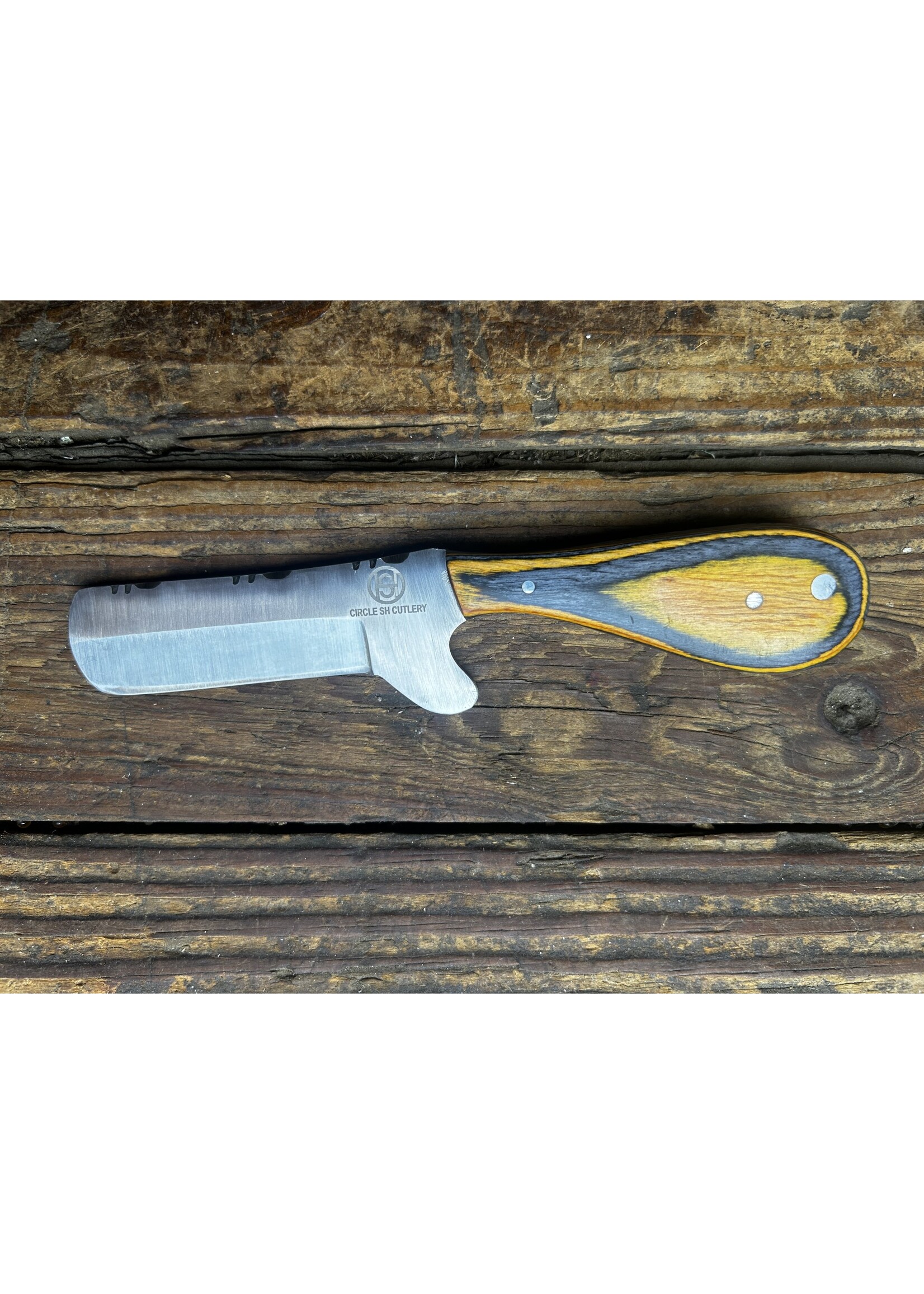 Circle SH Cutlery Circle SH Cutlery CSH-GH3 Wood Handle Steering Knife