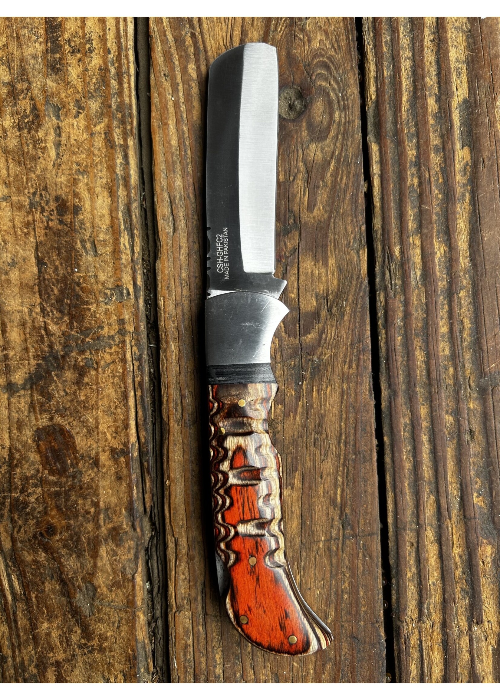 Circle SH Cutlery Circle SH Cutlery CSH-GHFC2 Wood Handle Steering Folding Knife