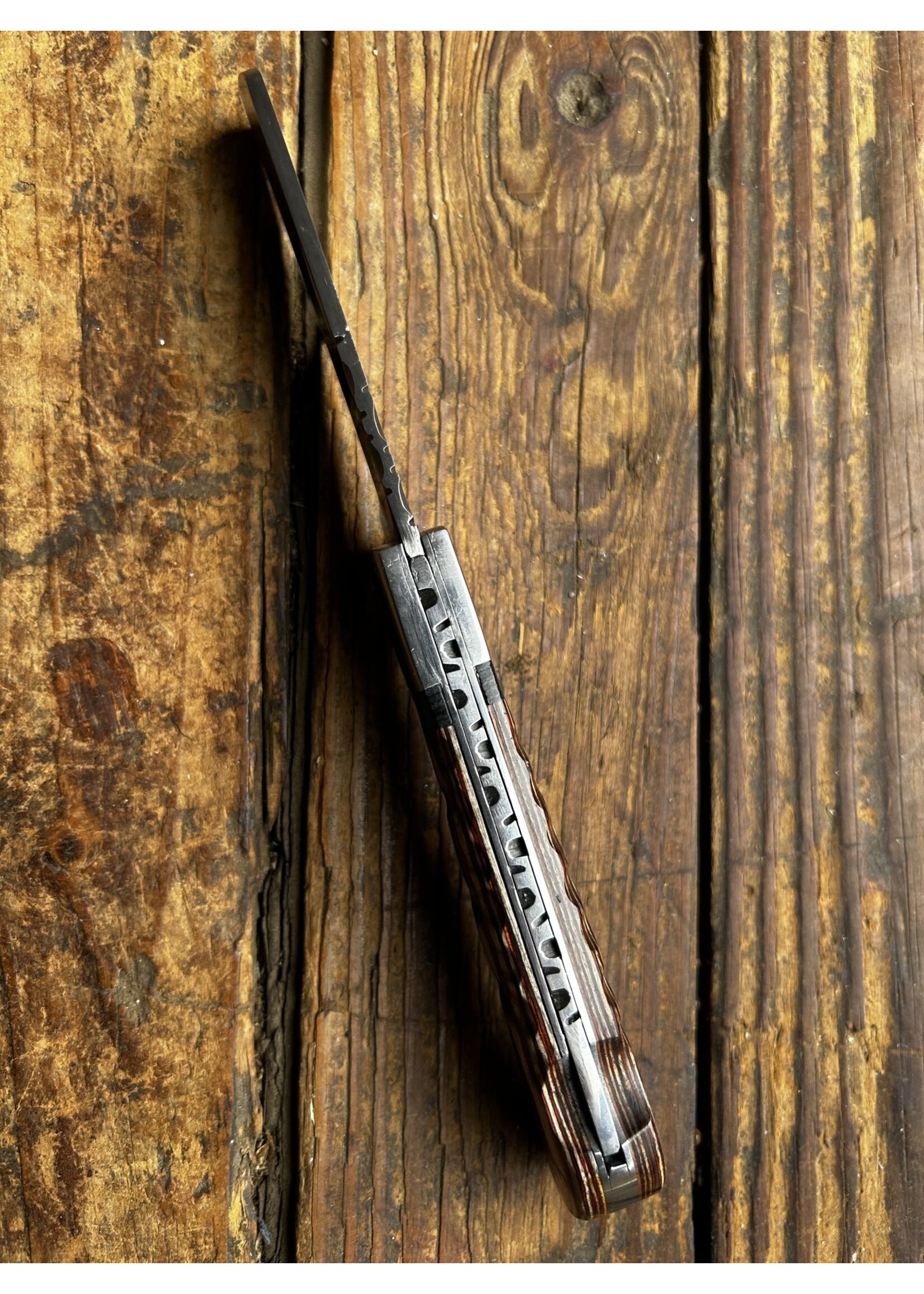 Circle SH Cutlery Circle SH Cutlery CSH-GHFC2 Wood Handle Steering Folding Knife