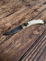 Circle SH Cutlery Circle SH Cutlery DM-1199 Bone Brass Scroll Folding Knife