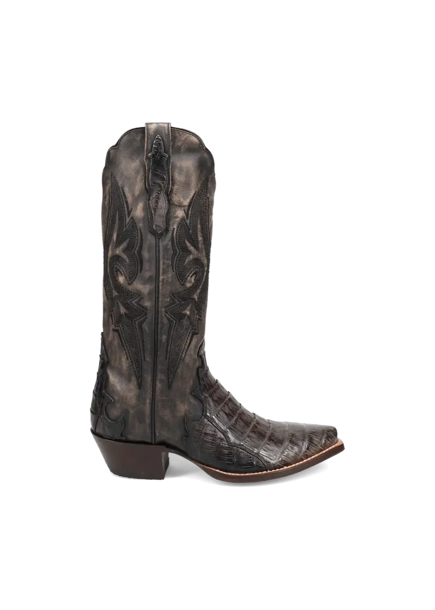Dan Post Dan Post DP3060 Berkeley Black Caiman Snip Toe Boot