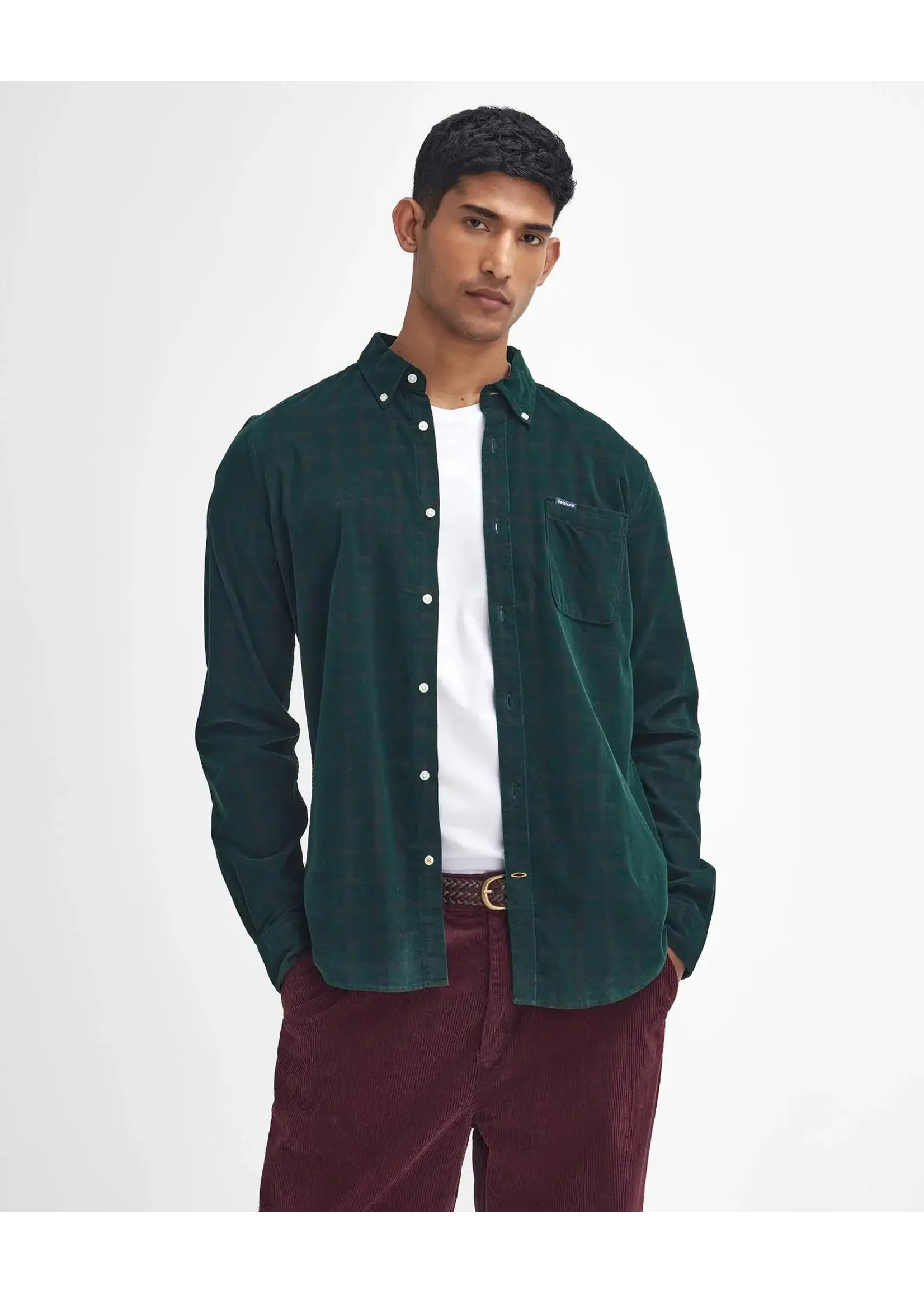 Barbour Barbour Harthill Tailored Checked Cord Shirt