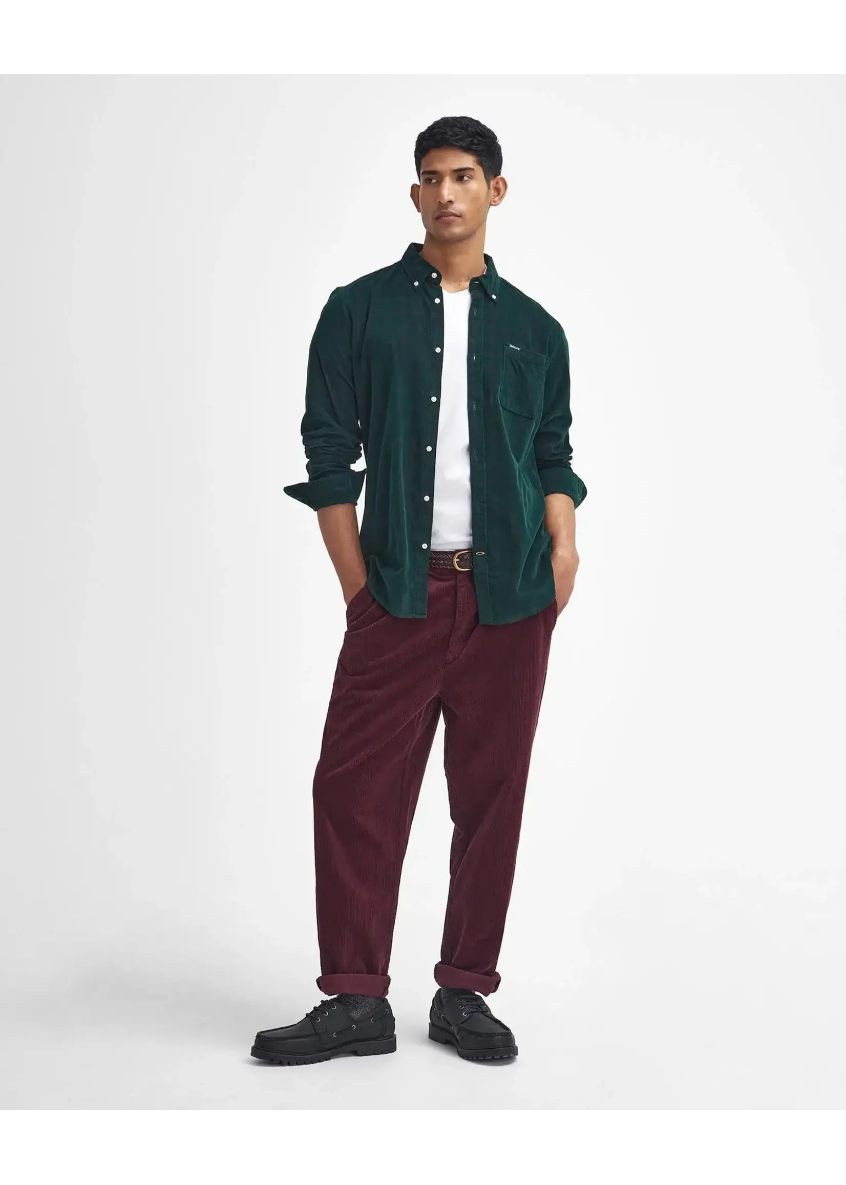 Barbour Barbour Harthill Tailored Checked Cord Shirt