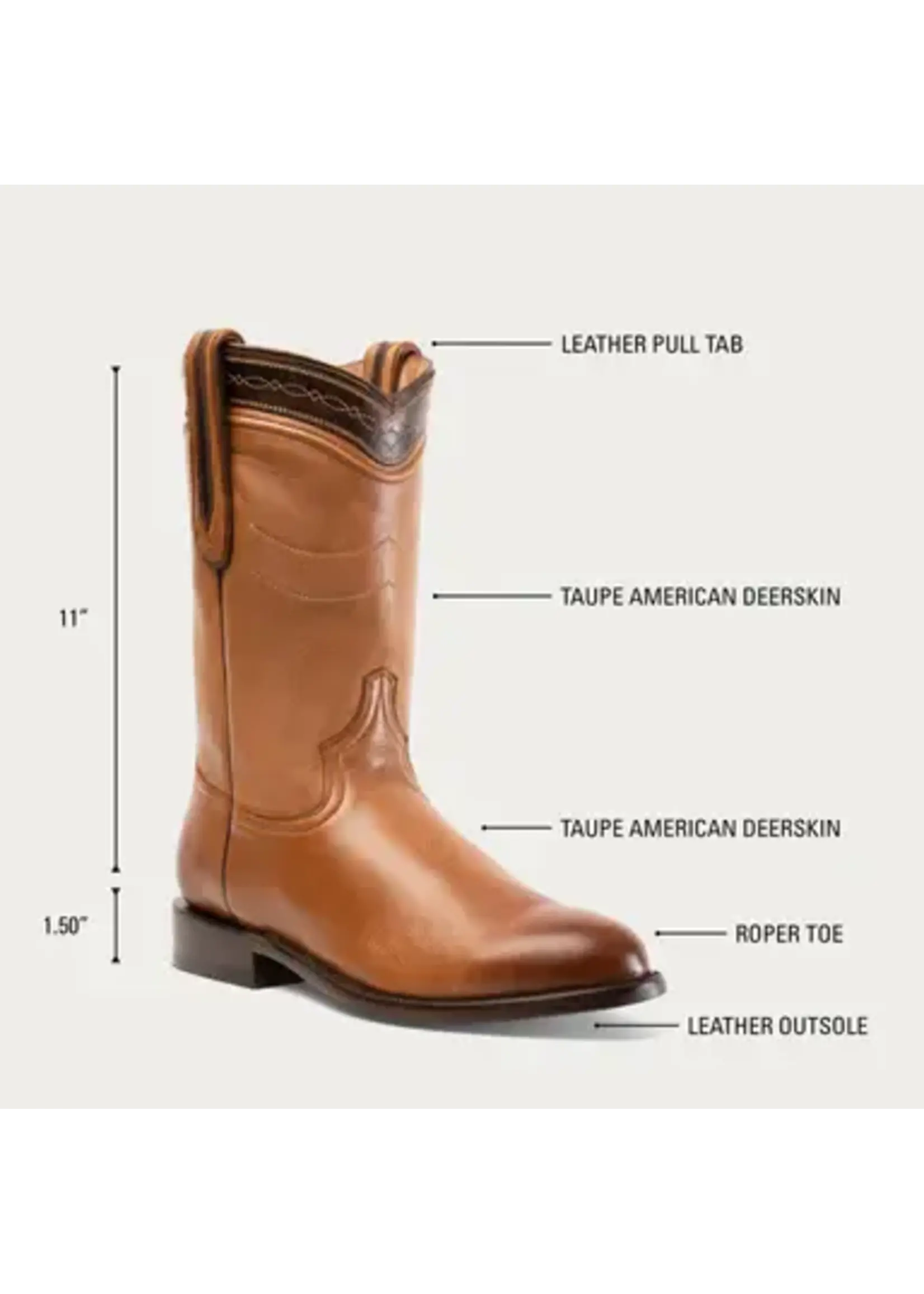 Hyer Hyer Western Wellington American Deerskin HM54003 Boot