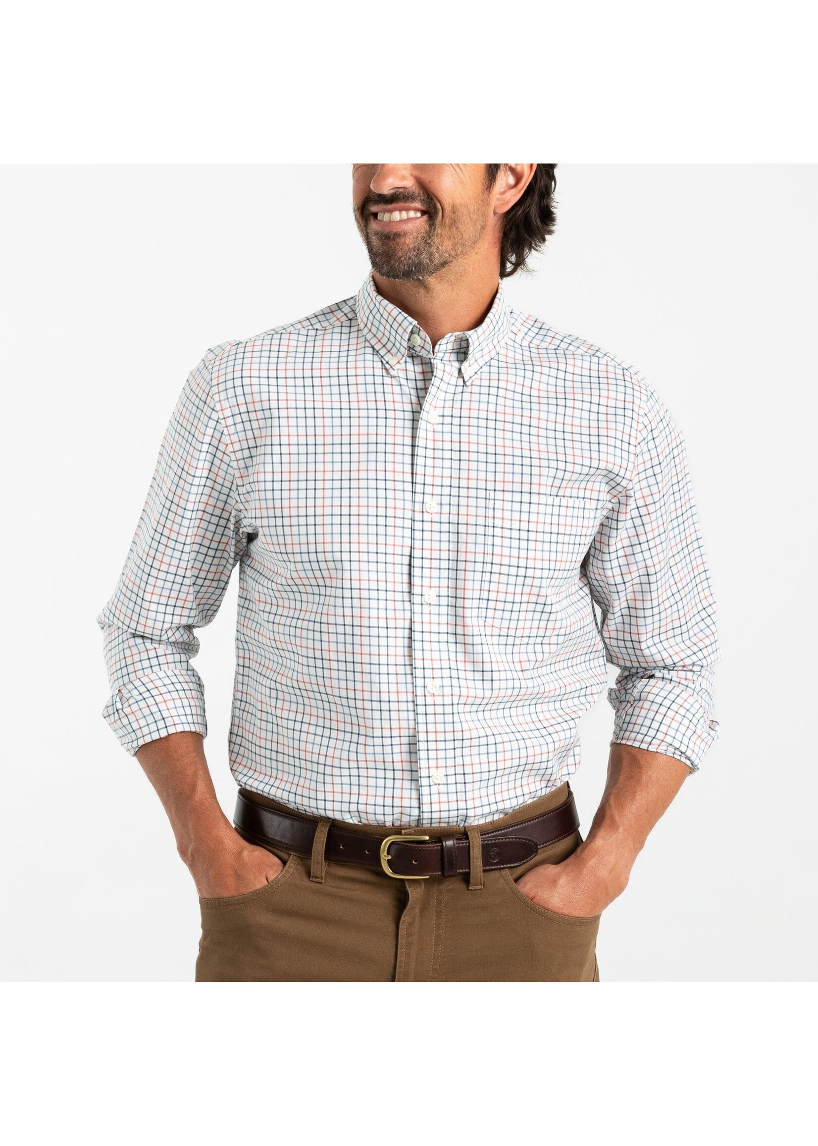 Duck Head Duck Head No. D11321 Joyner Plaid Cotton Twill Sport Shirt