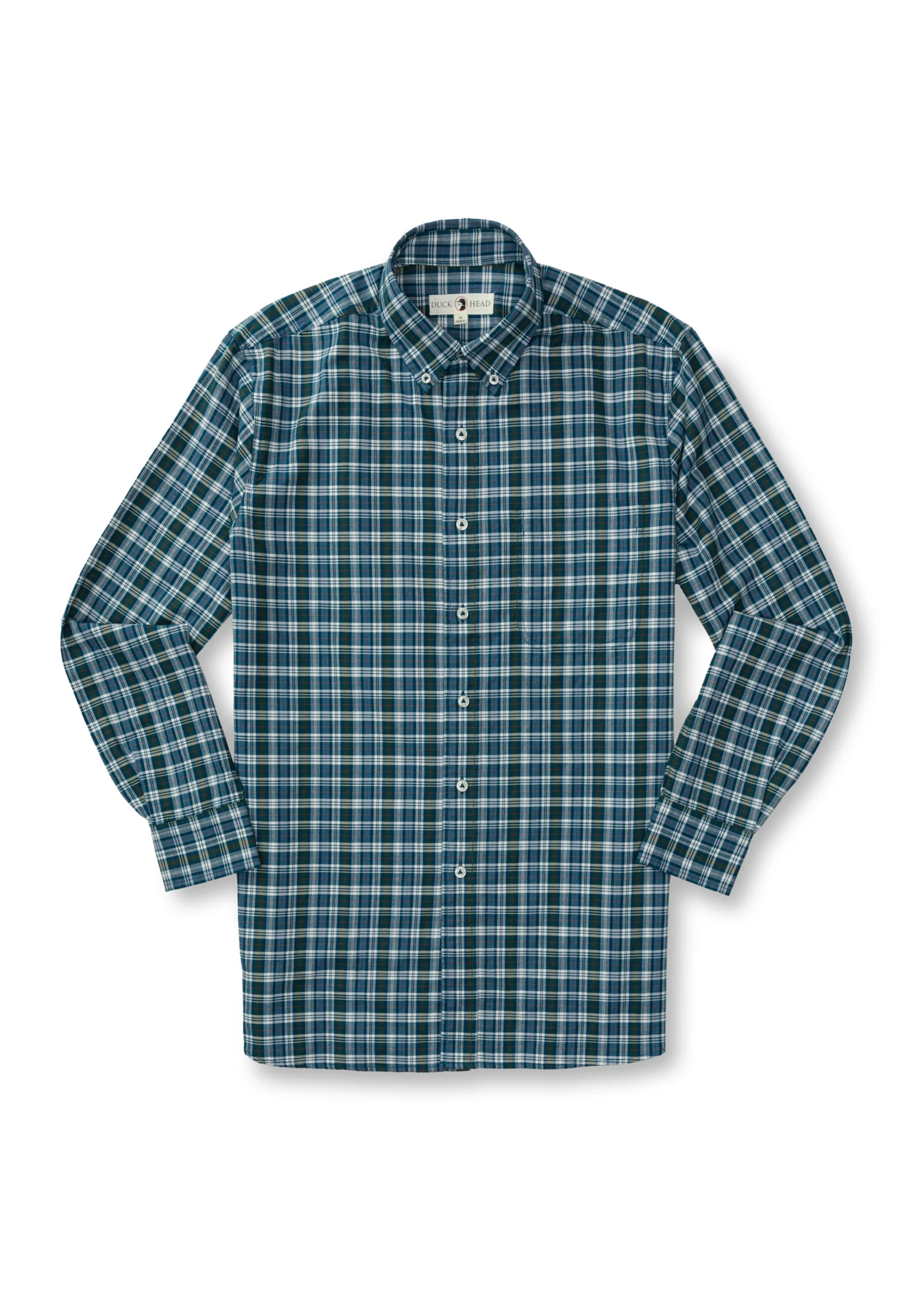 Duck Head Duck Head D11318 Thompson Plaid Cotton Oxford Sport Shirt