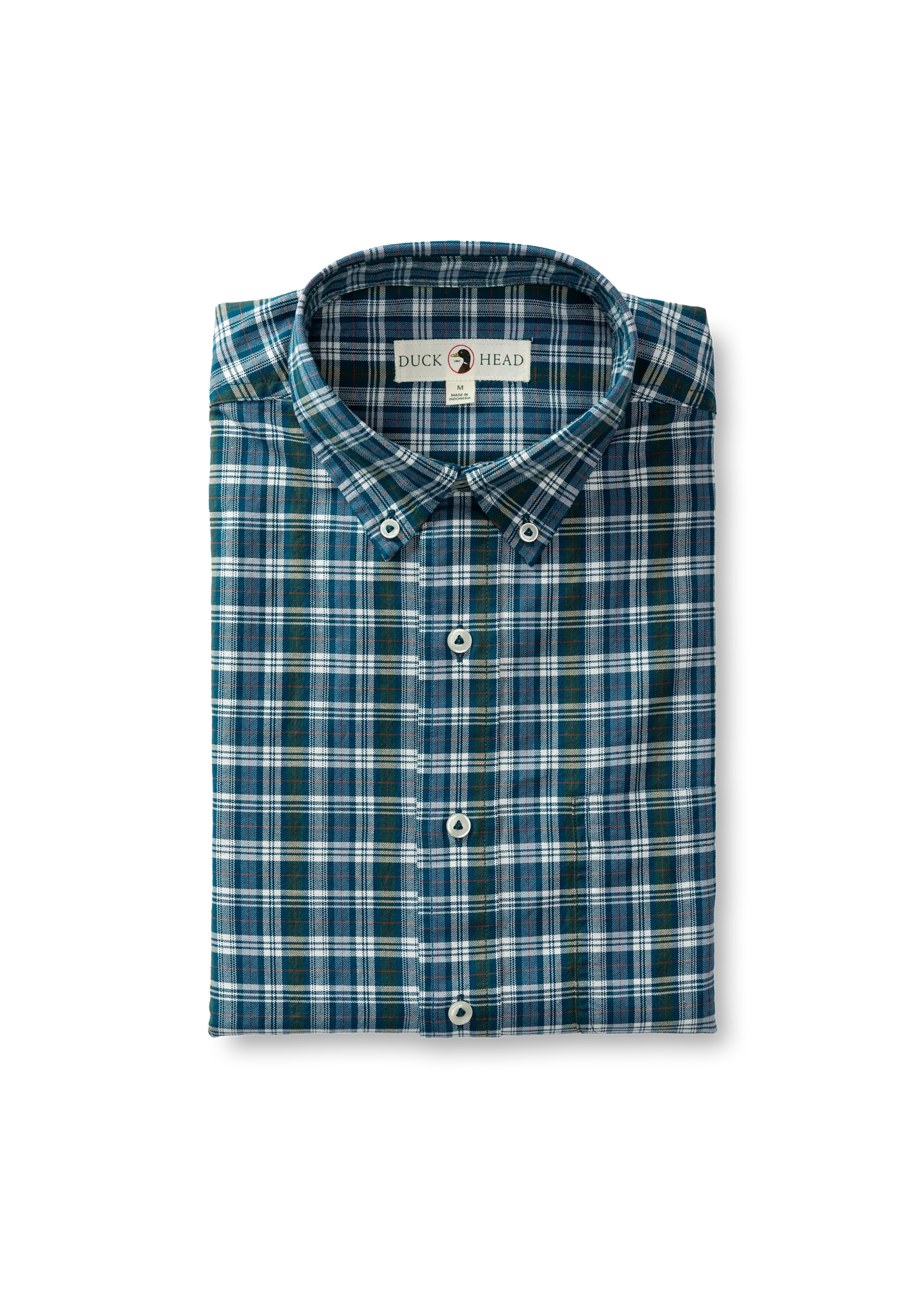 Duck Head Duck Head D11318 Thompson Plaid Cotton Oxford Sport Shirt