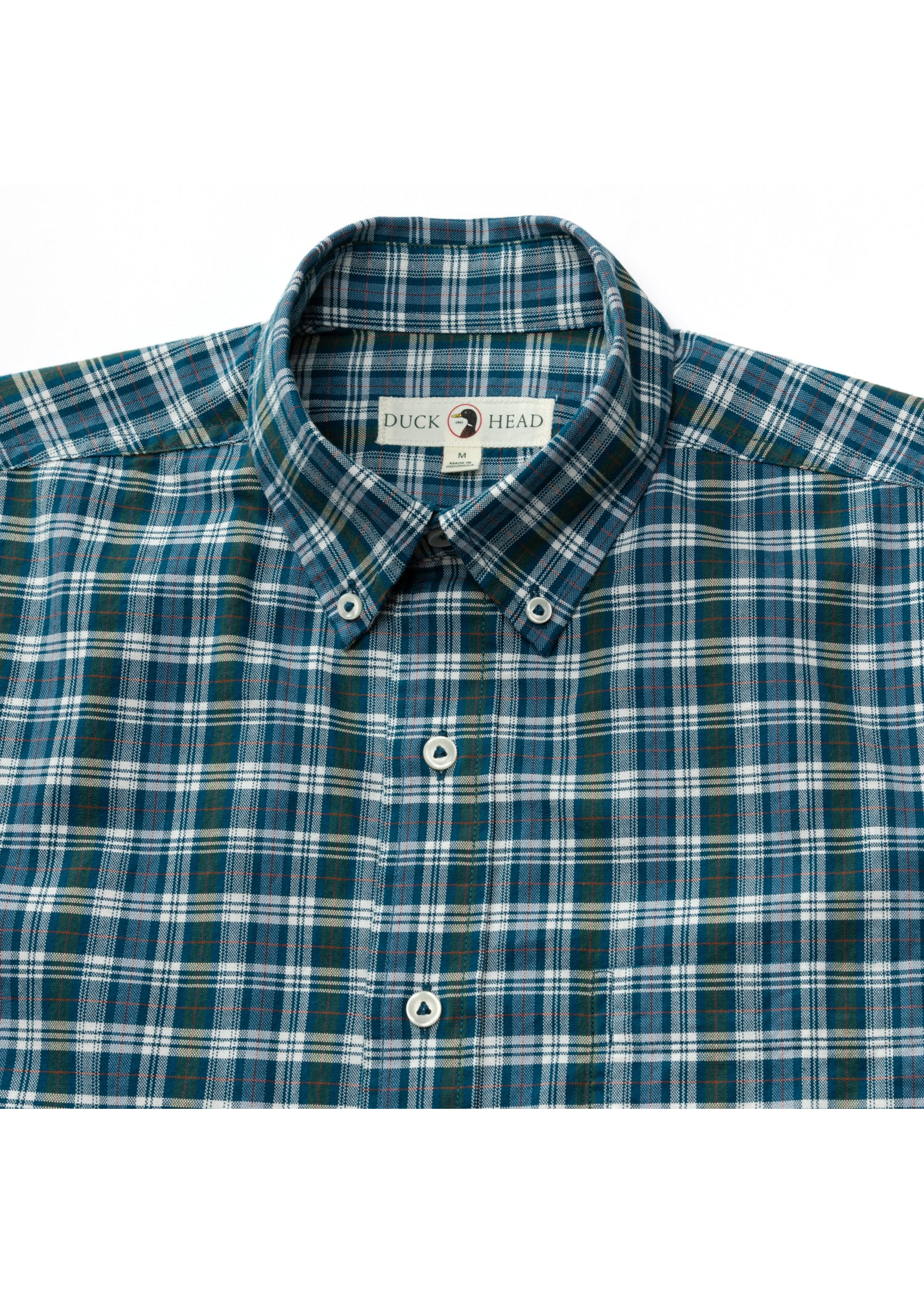 Duck Head Duck Head D11318 Thompson Plaid Cotton Oxford Sport Shirt