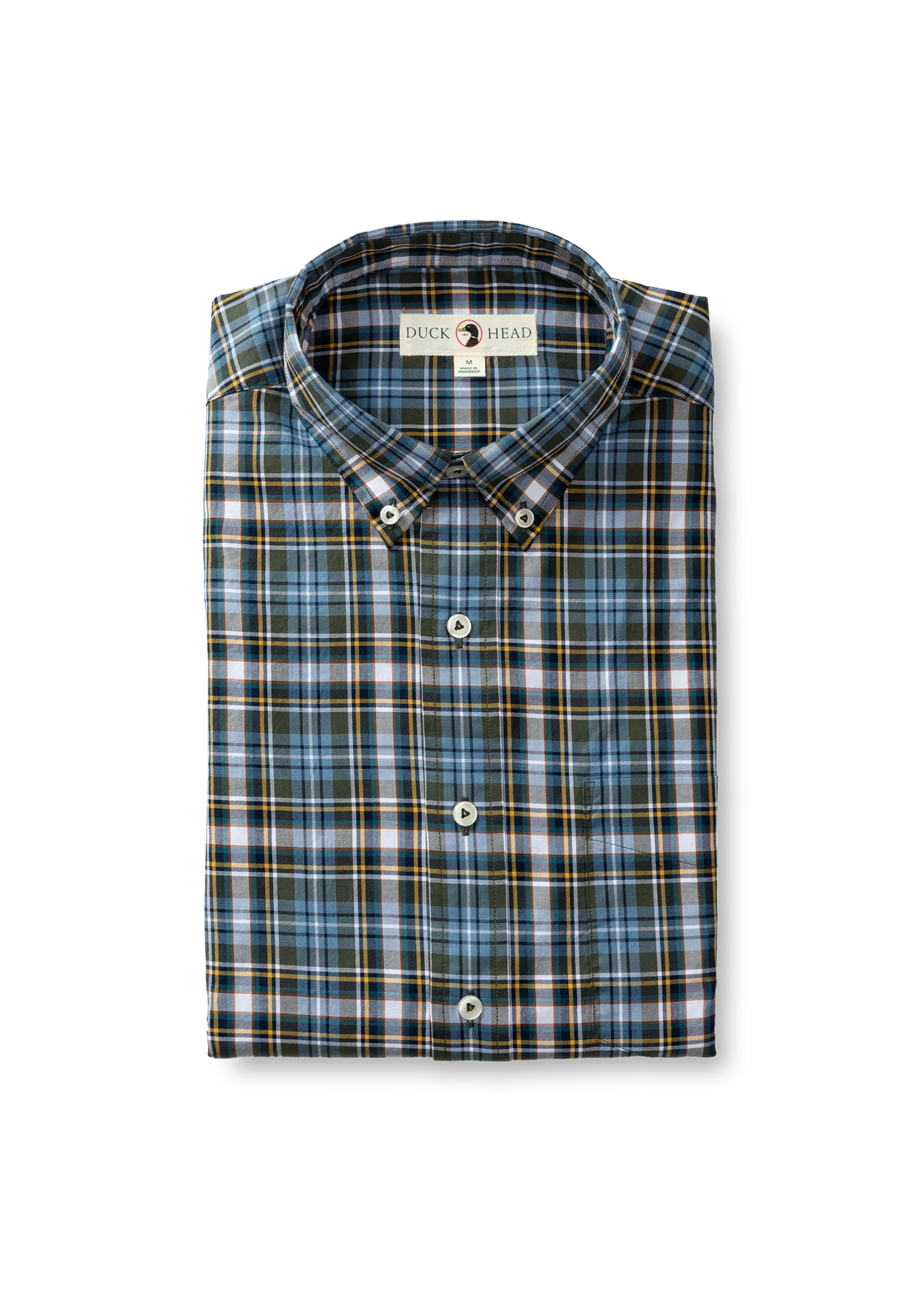 Duck Head Duck Head D11322 Hamlett Plaid Cotton Twill Sport Shirt