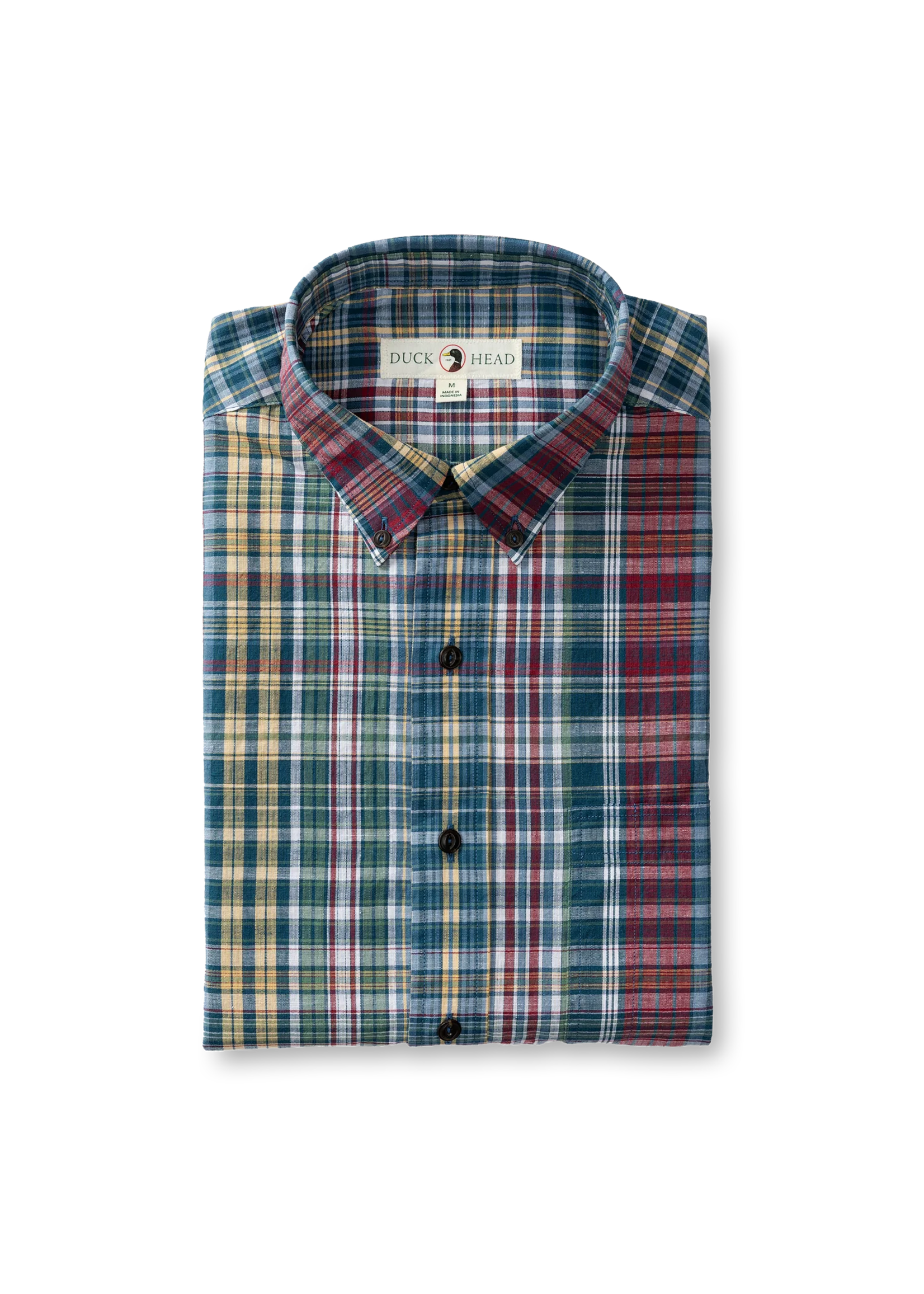 Duck Head Duck Head D11323 Reid Plaid Cotton Slub Sport Shirt