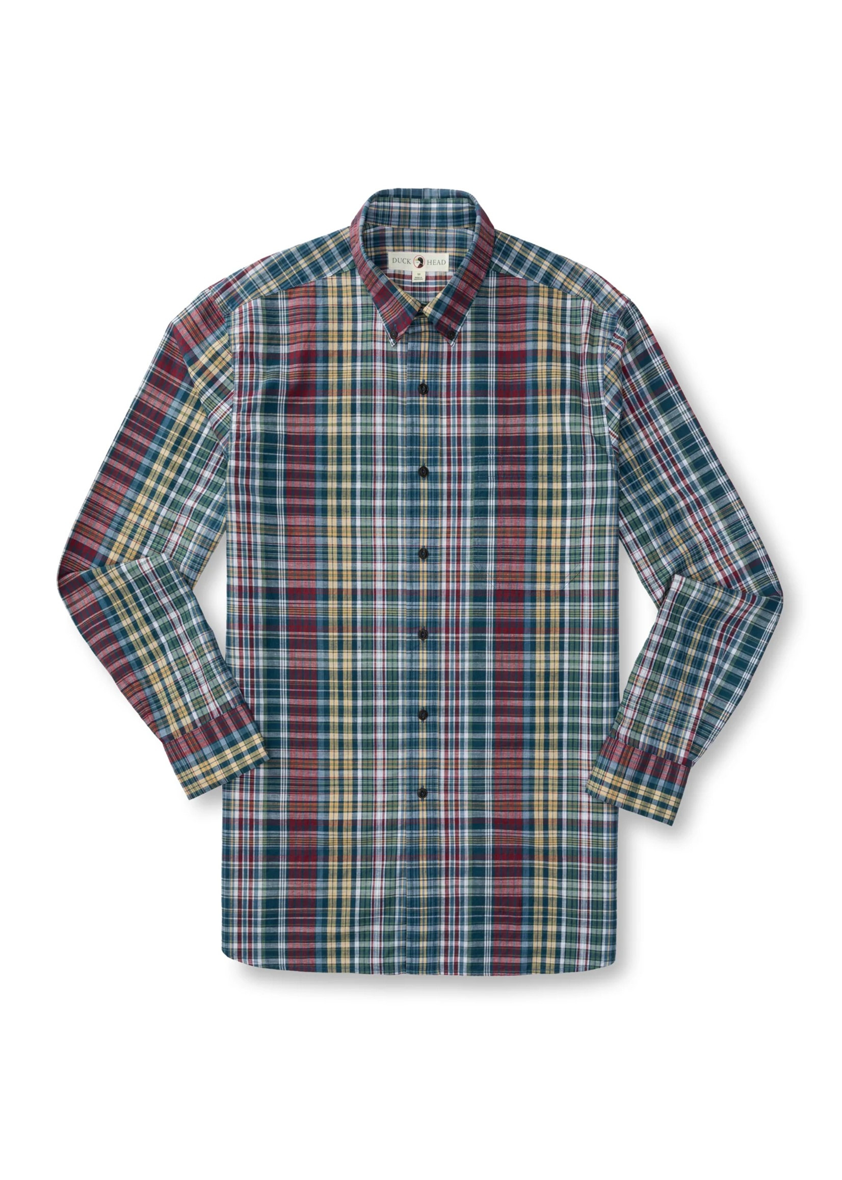 Duck Head Duck Head D11323 Reid Plaid Cotton Slub Sport Shirt
