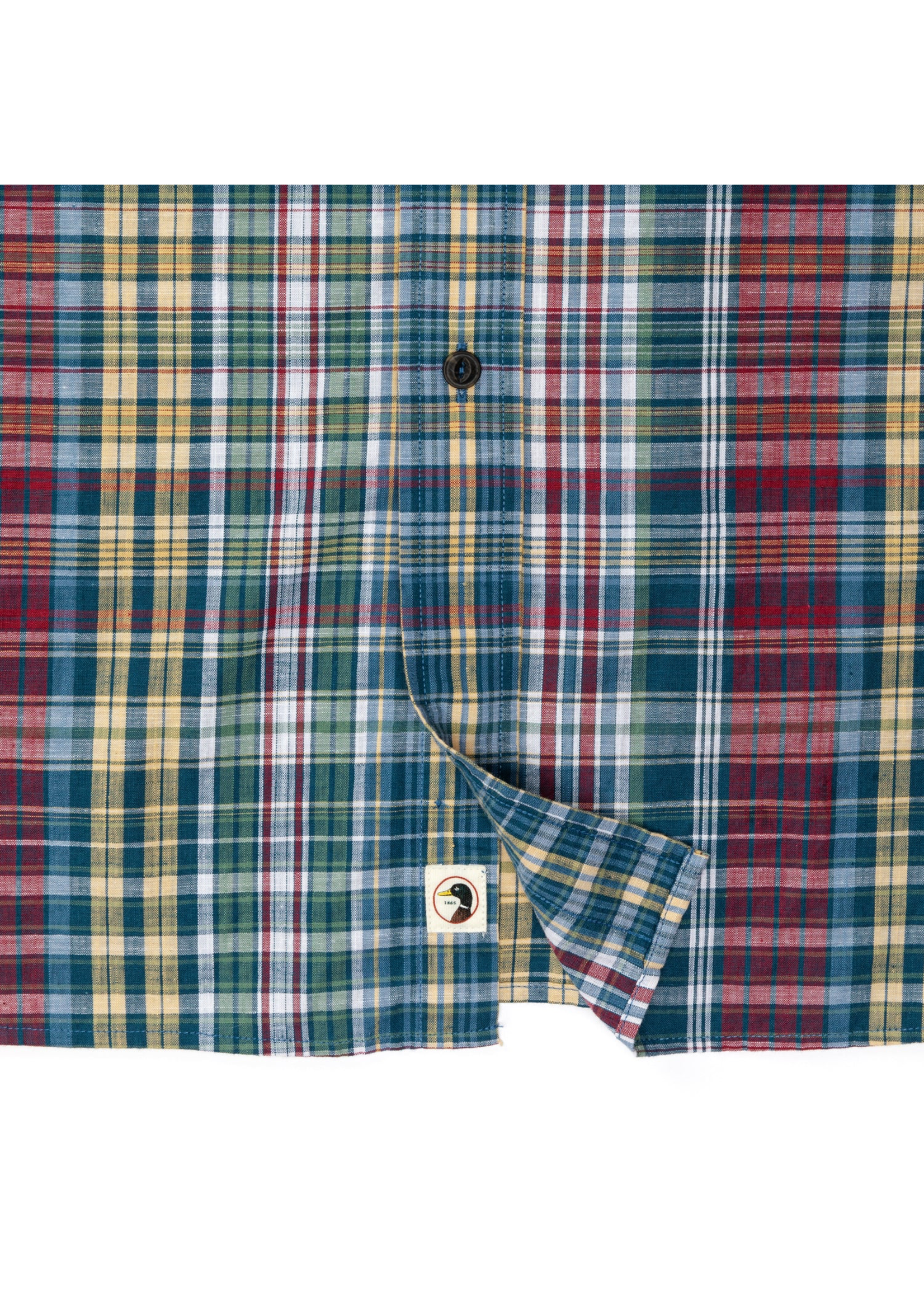 Duck Head Duck Head D11323 Reid Plaid Cotton Slub Sport Shirt