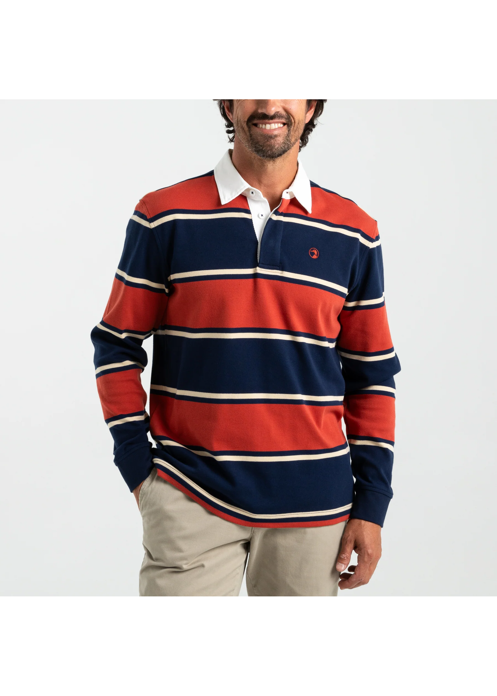 Duck Head Duck Head D21107 Legacy Stripe Rugby Shirt
